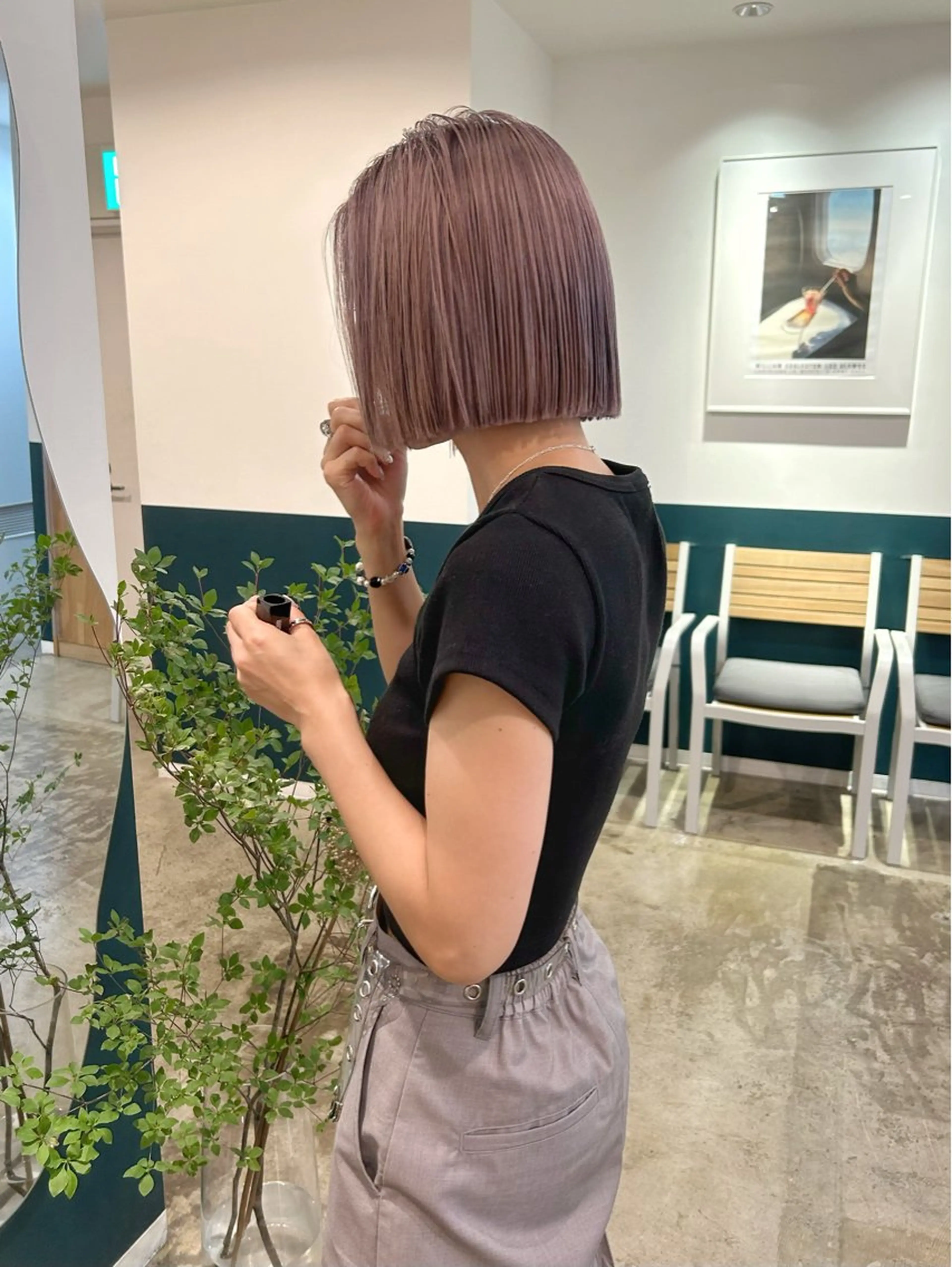 ショート カラー ラベンダーカラー ピンクカラー カット ヘアカラー カラーリスト菅野 竜矢🌈のヘアスタイル