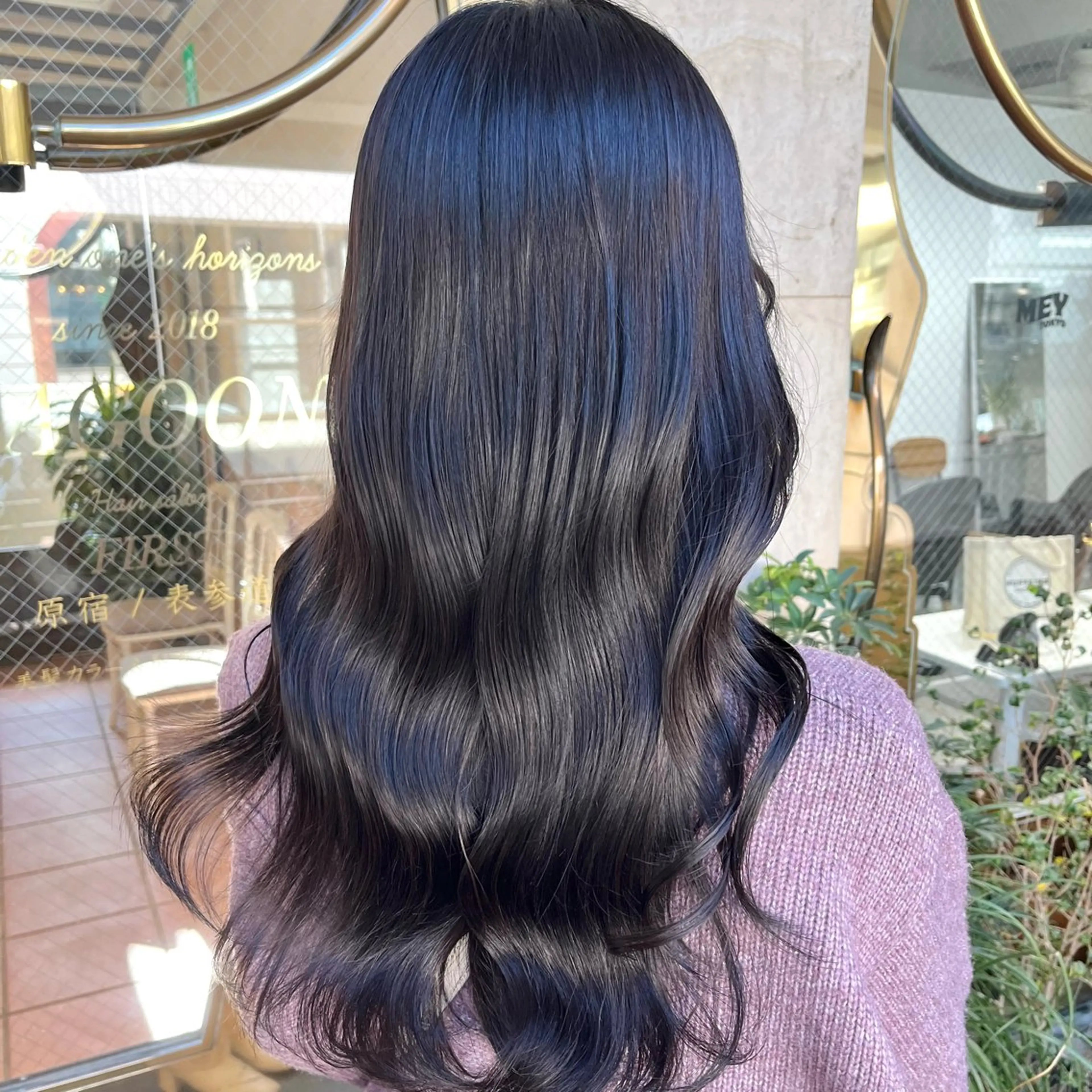 ロング カラー ヘアカラー トリートメント ブリーチなし✨艶髪 カラー𓃲YAGIのヘアスタイル