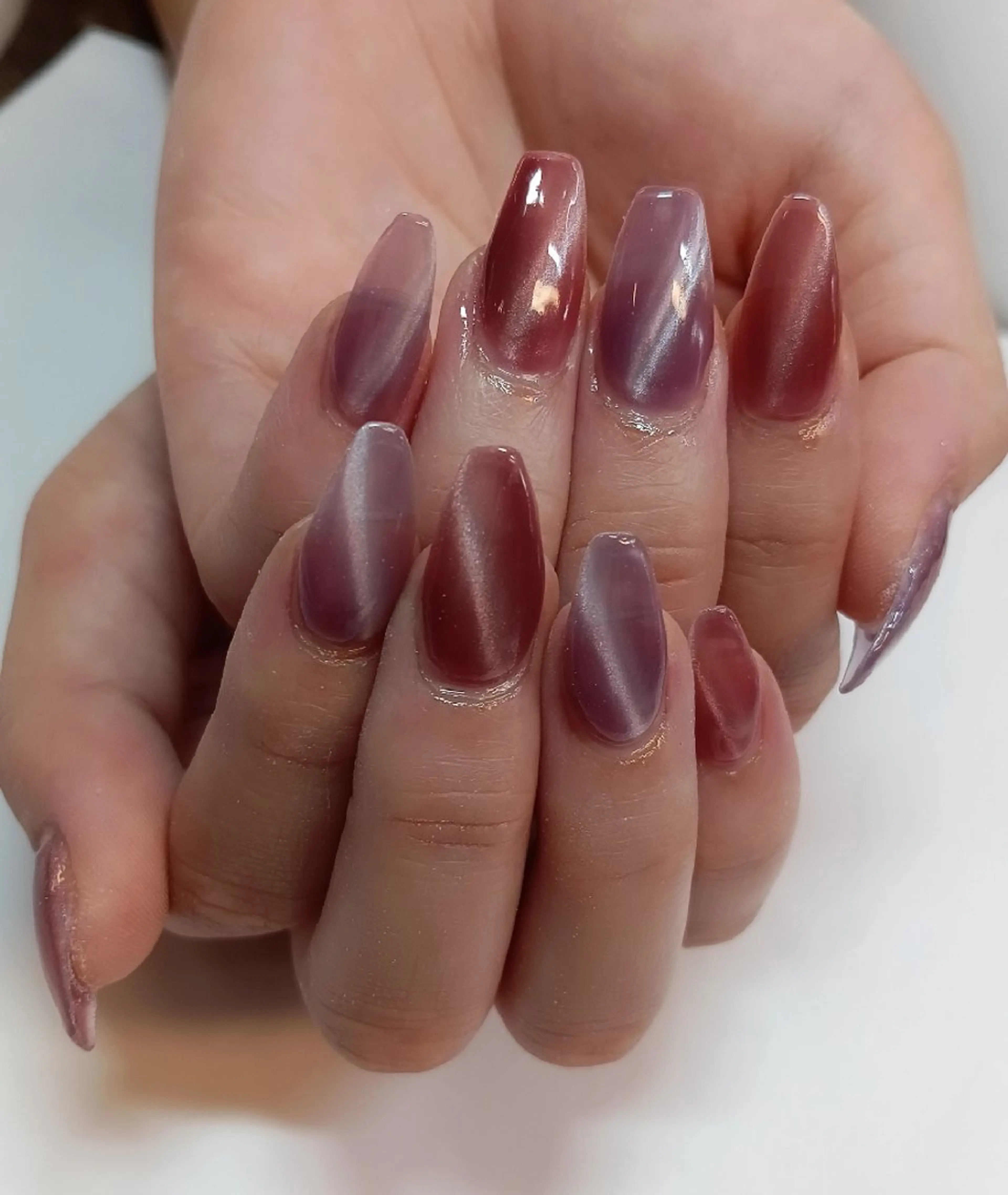 ネイル マグネットネイル シンプルネイル ハンドネイル フットネイル ハンドケア 🦋AYNIL🦋 ナチュラル専門店♥️のネイルデザイン