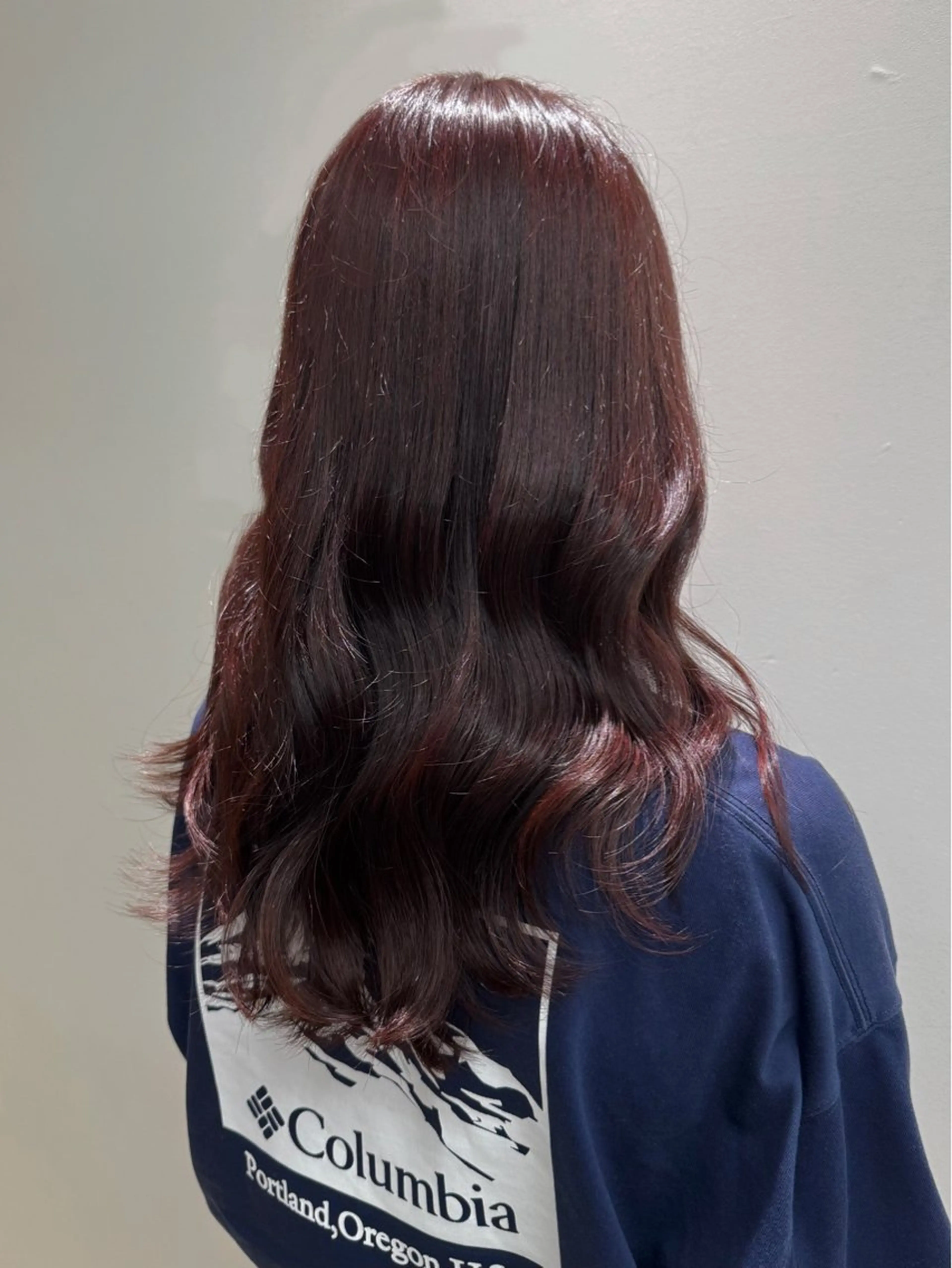 ロング カラー ブリーチ ブリーチなしカラー ピンクカラー 🫧毛先カット 🫧山中沙希のヘアスタイル