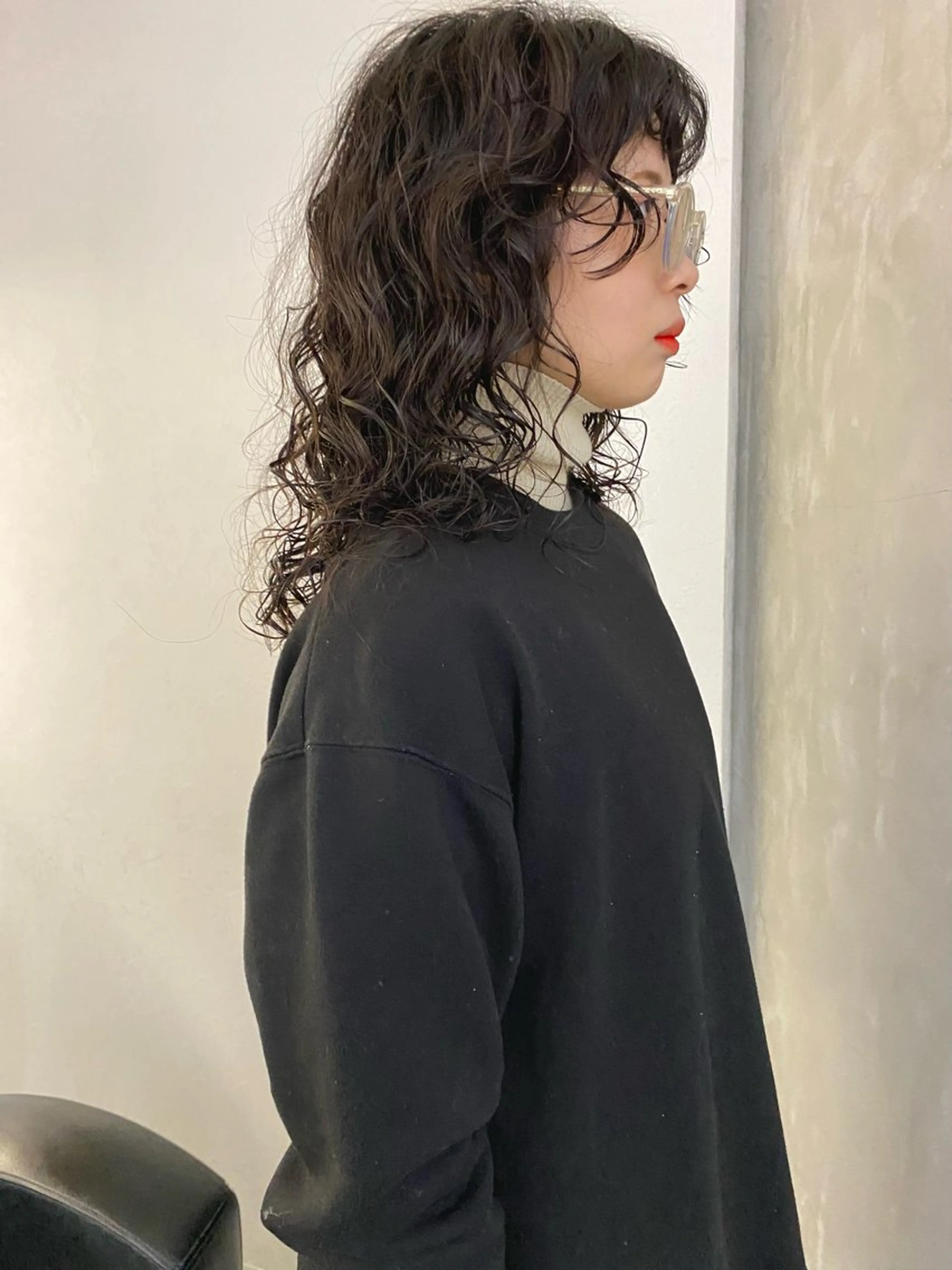 セミロング セミロングパーマ カット パーマ トリートメント 森貴裕/ベージュ/ パーマ/オリーブのヘアスタイル