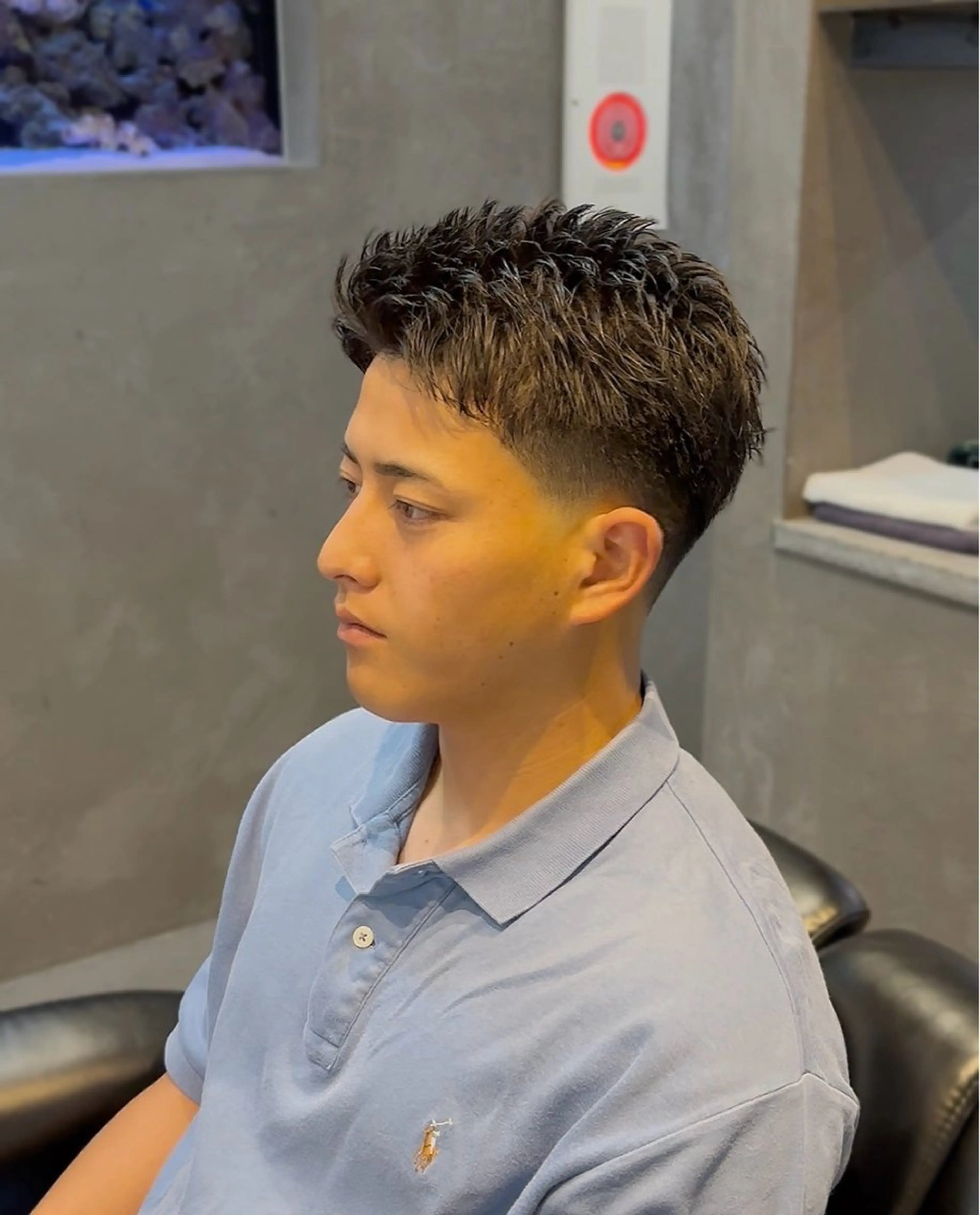 ショート メンズ アップバング フェードカット 宮崎理容院 オークス店所属・村上 垂斗のその他イメージ