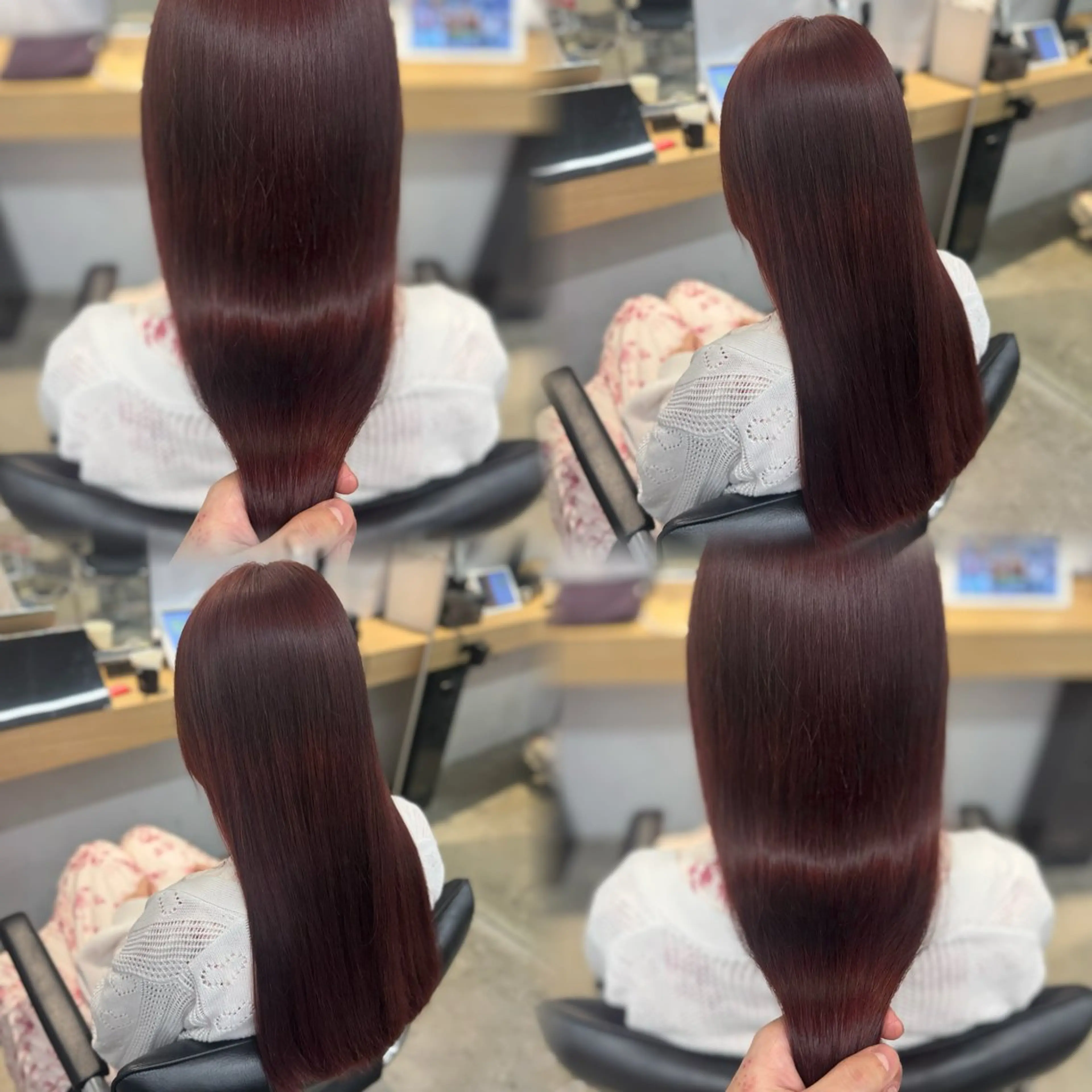 セミロング カット ヘアカラー leo/ロング/ レイヤーカット✨のヘアスタイル