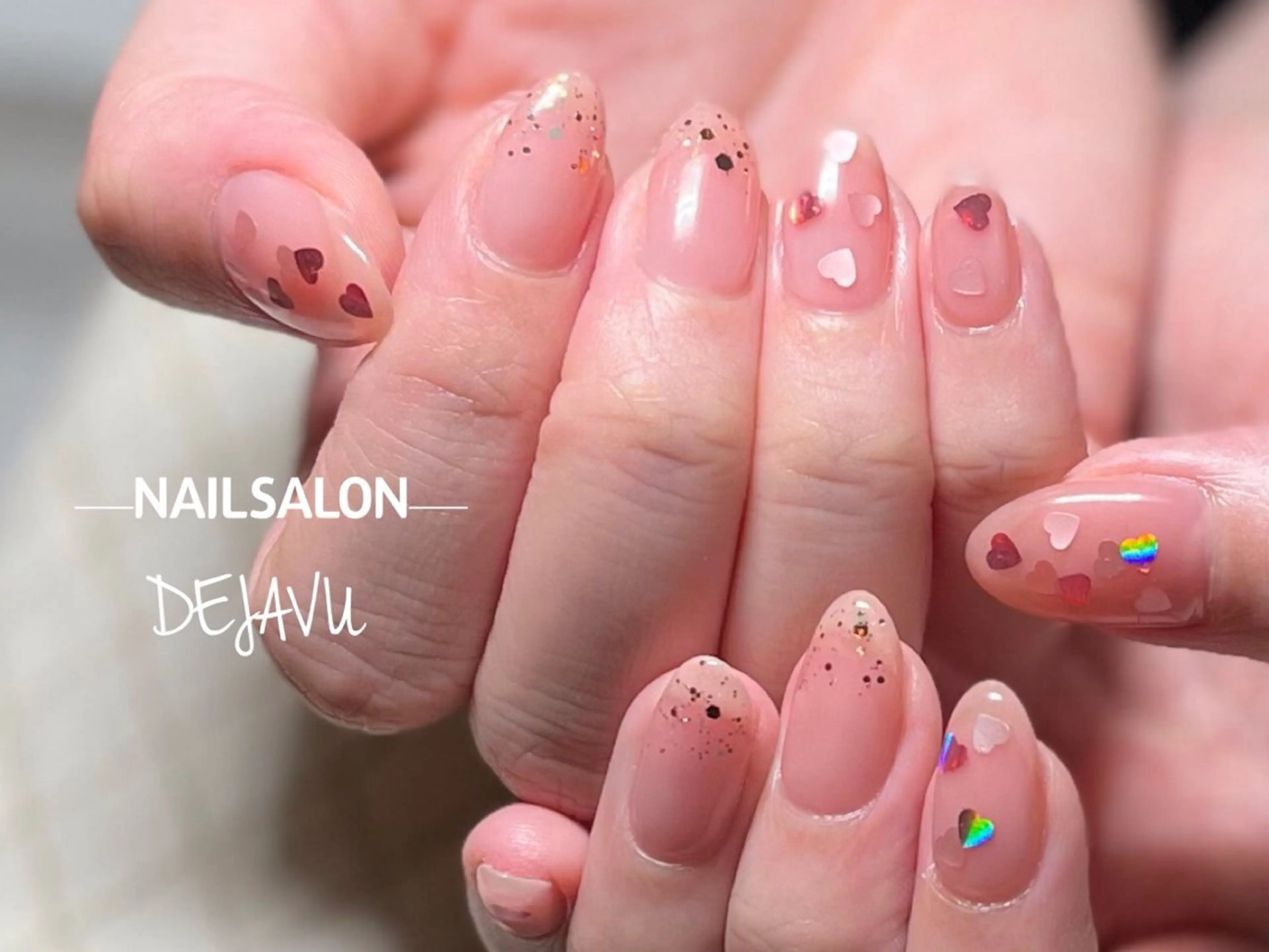 ネイル ハート ハンドネイル Dejavu所属・Nail salon Dejavu 🌿のネイルデザイン