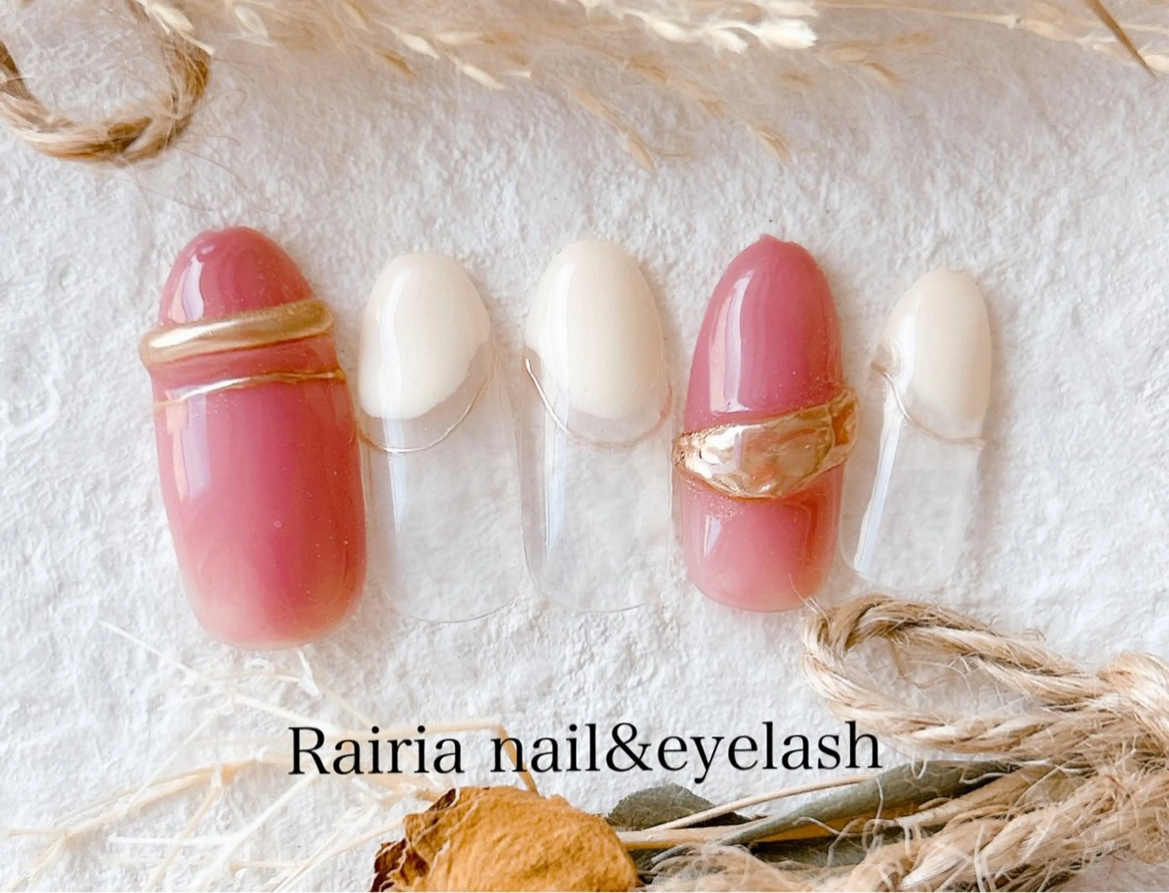 ネイル アートネイル ジェルネイル 持ち込み ニュアンスネイル パラジェル Rairia nail本八幡店のネイルデザイン