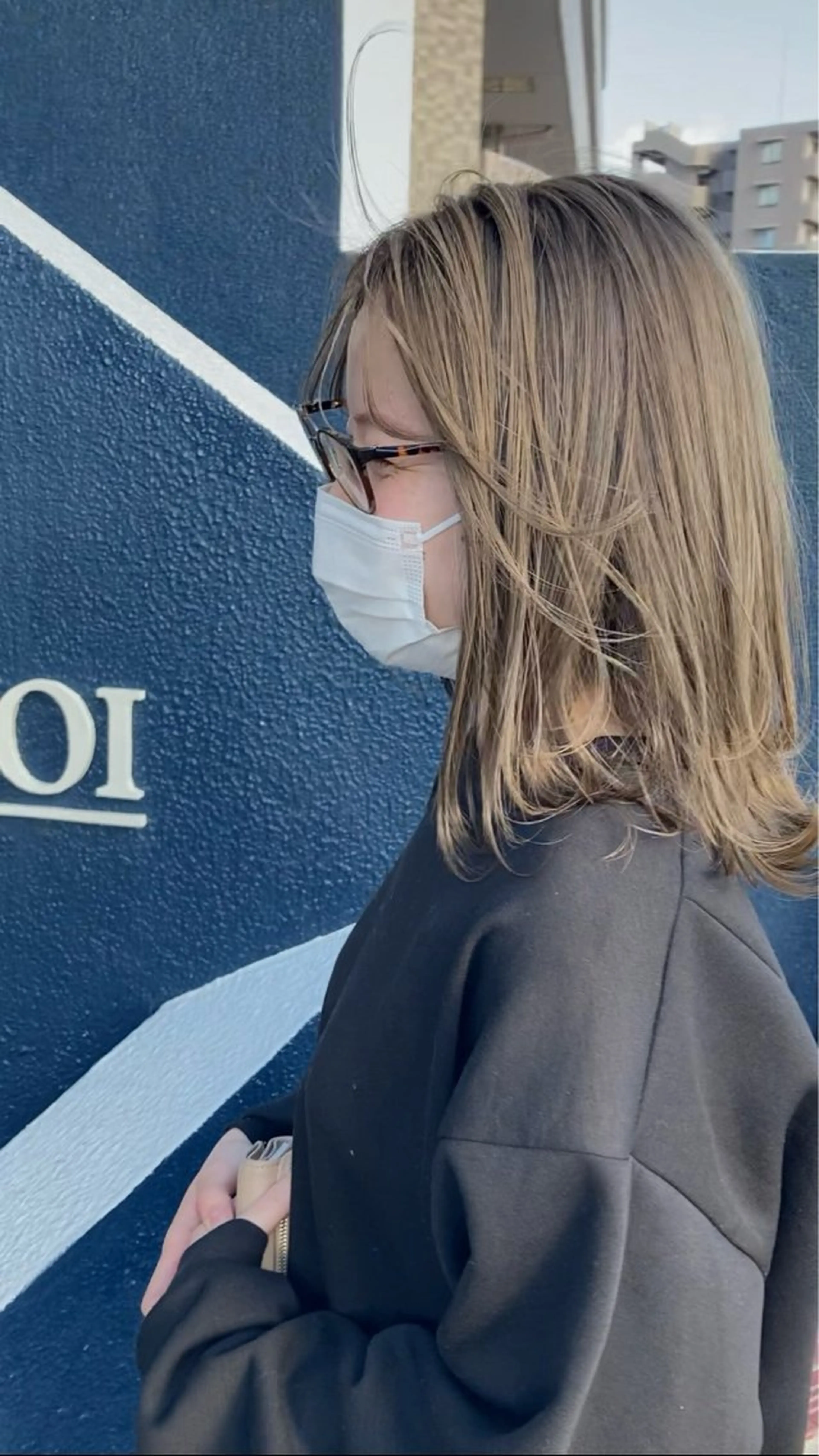 セミロング カット ヘアカラー パーマ 縮毛矯正 大谷 哲基のヘアスタイル