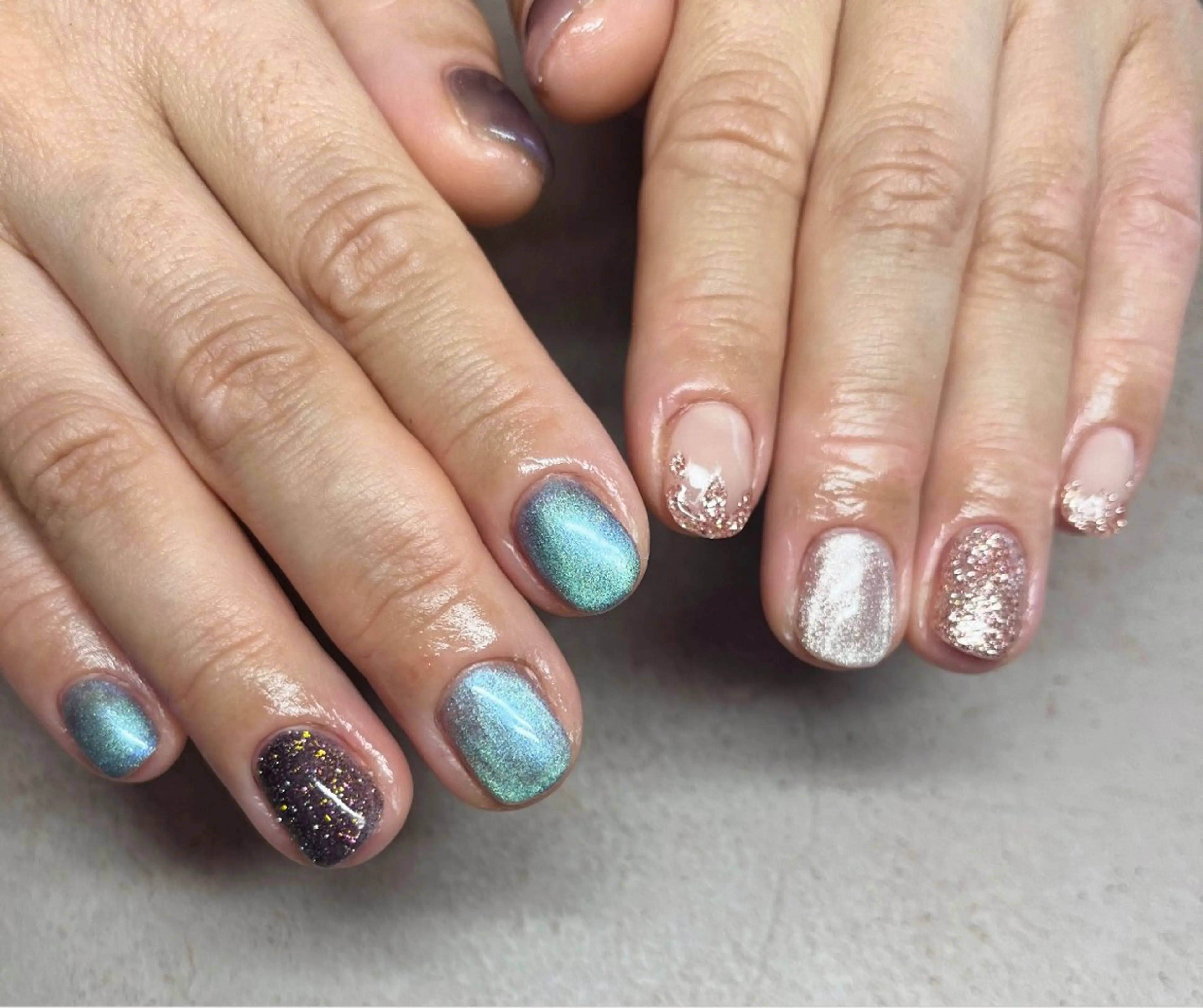 ネイル マグネットネイル ハンドネイル HazeGrass NAILのネイルデザイン