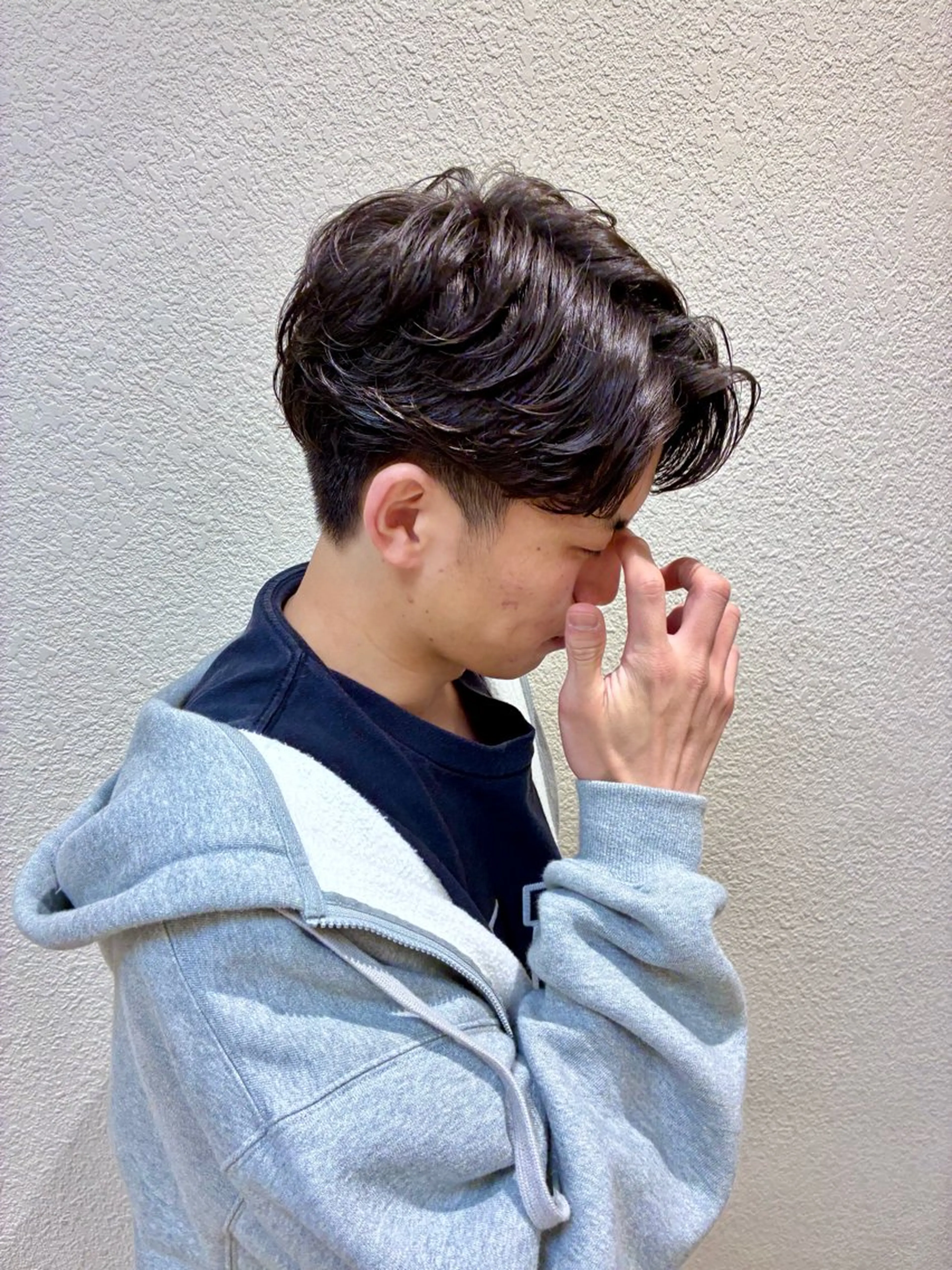 パーマ メンズ カット パーマ トリートメント 金山/メンズパーマ 西村侑真のヘアスタイル