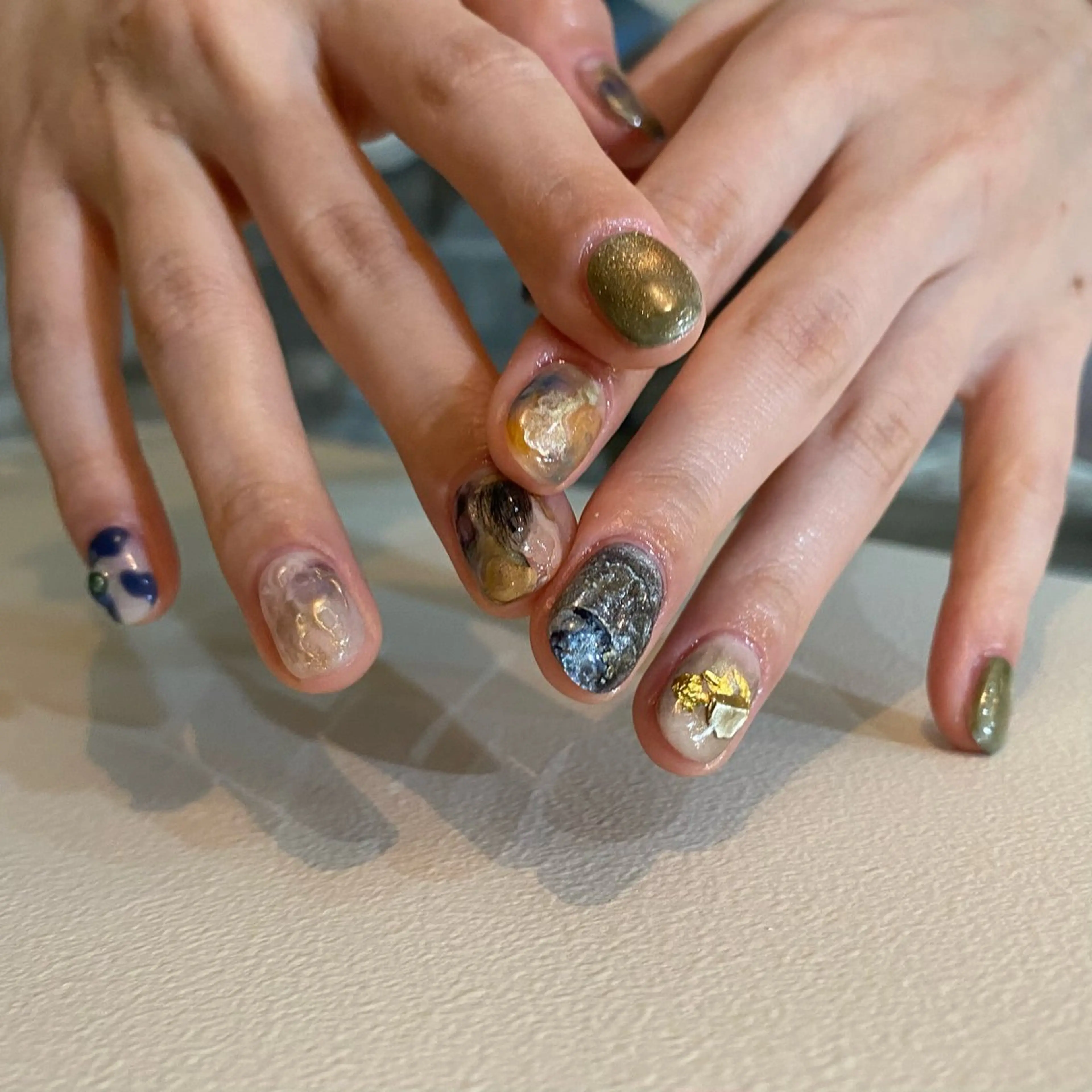 ネイル アートネイル 春ネイル ハンドネイル nable.所属・栗林 実莉のネイルデザイン