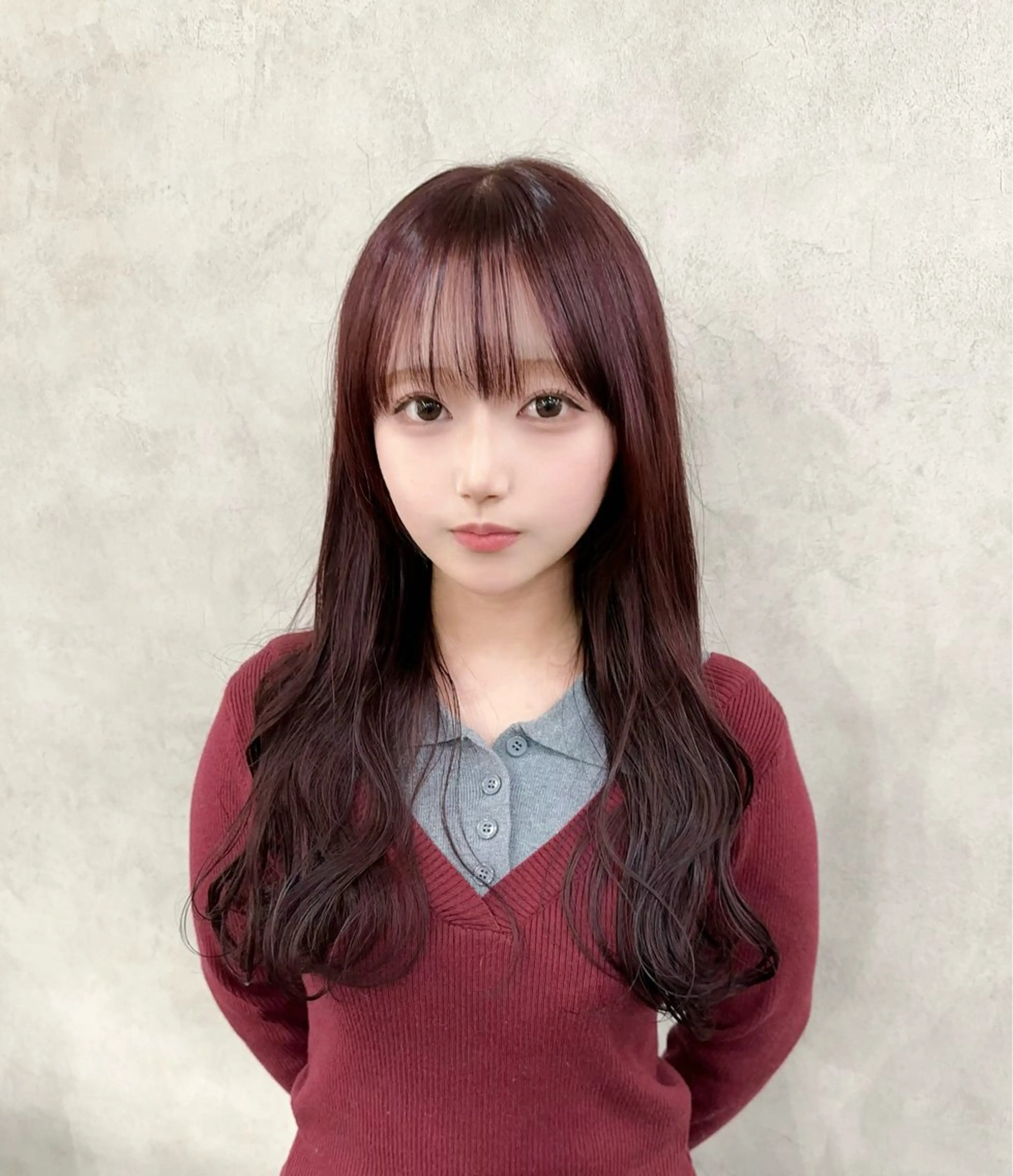 ロング カラー ヘアアレンジ ブラウンカラー ピンクカラー ピンクブラウン ヘアカラー トリートメント JILL by charme所属・小山/透明感カラー/ レイヤー/中茎涼太のヘアスタイル