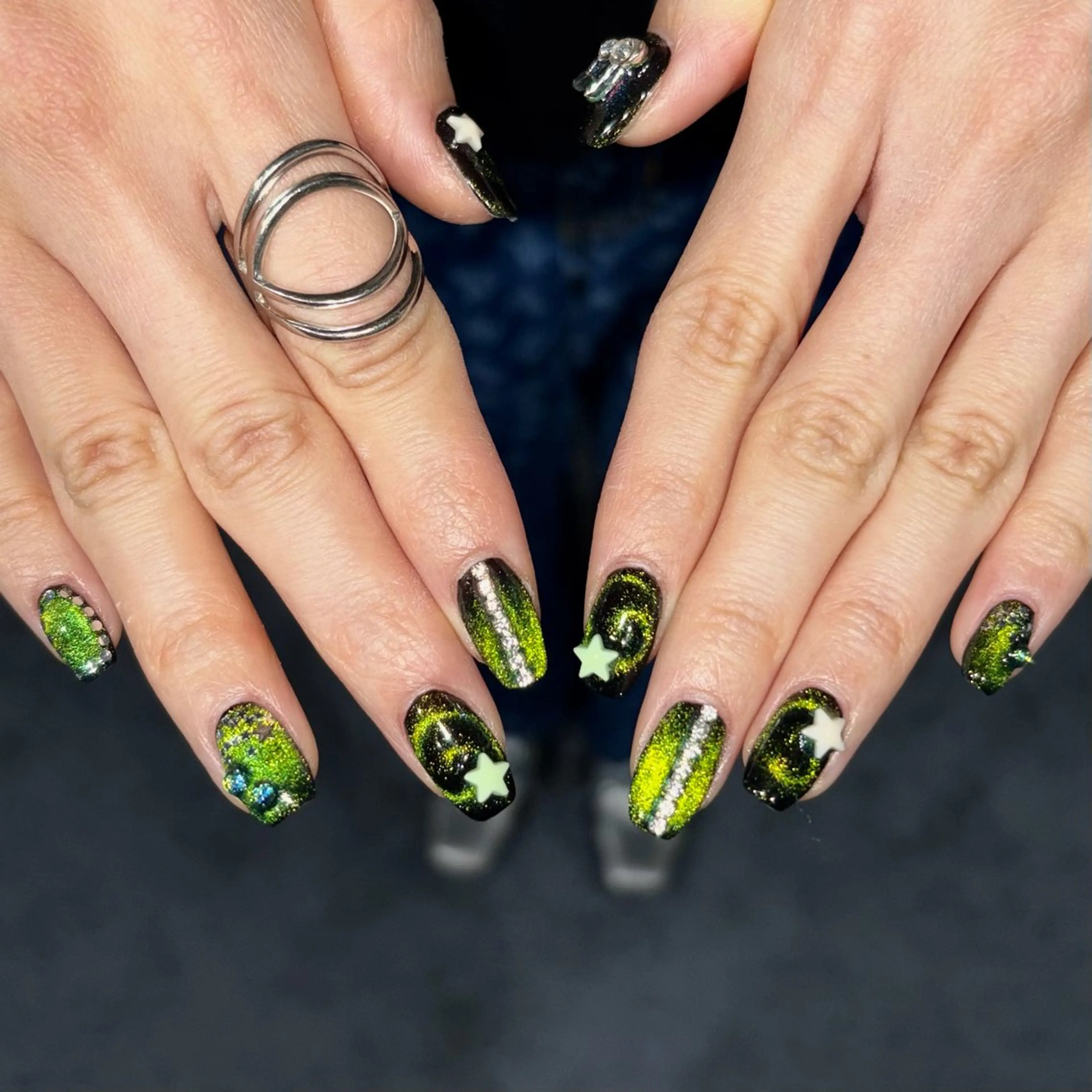 ネイル アートネイル マグネットネイル ハンドネイル TE-TO所属・nailsalon TE-TOのネイルデザイン