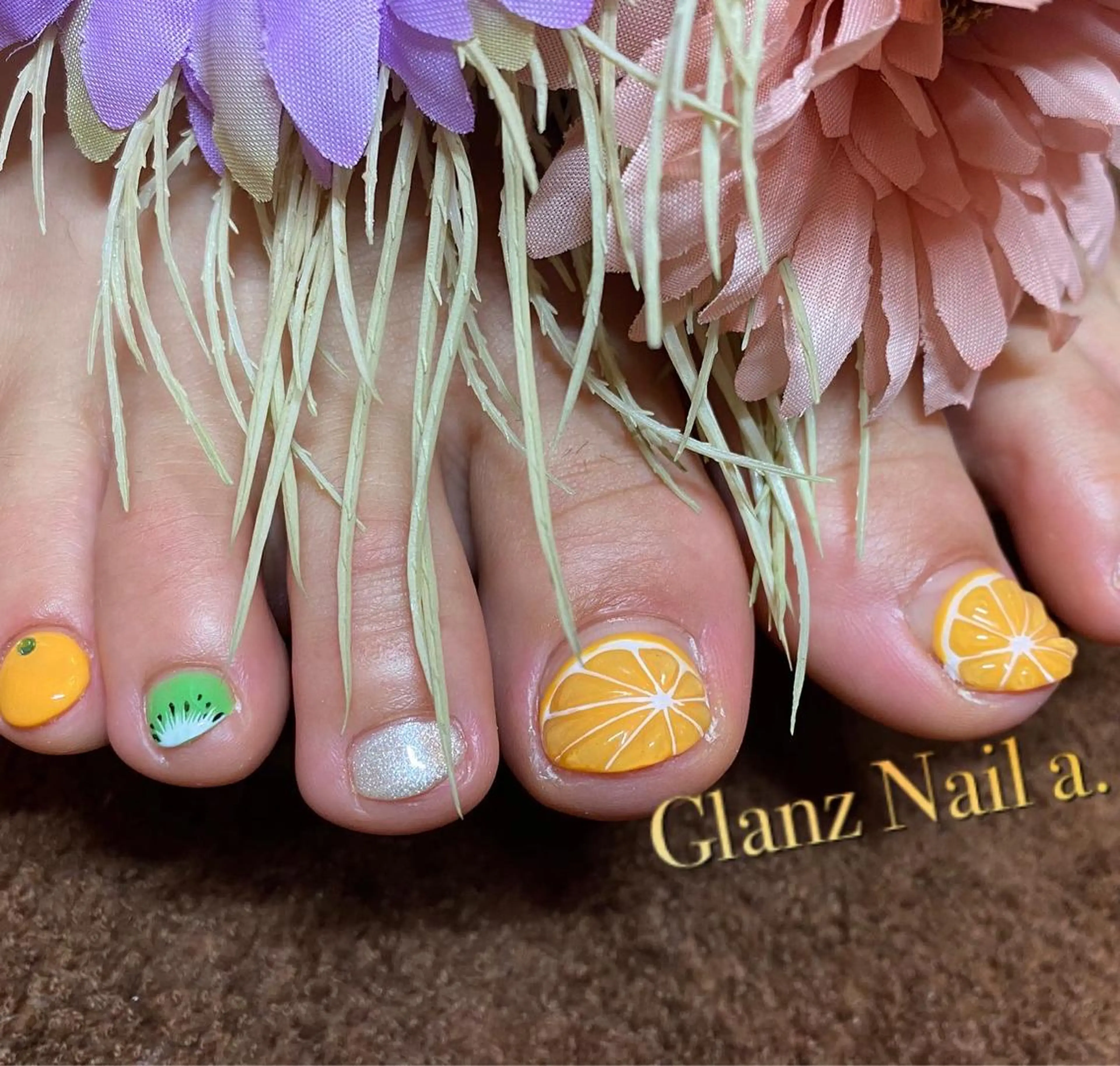ネイル フットネイル ジェルネイル Glanz  Nail aのネイルデザイン