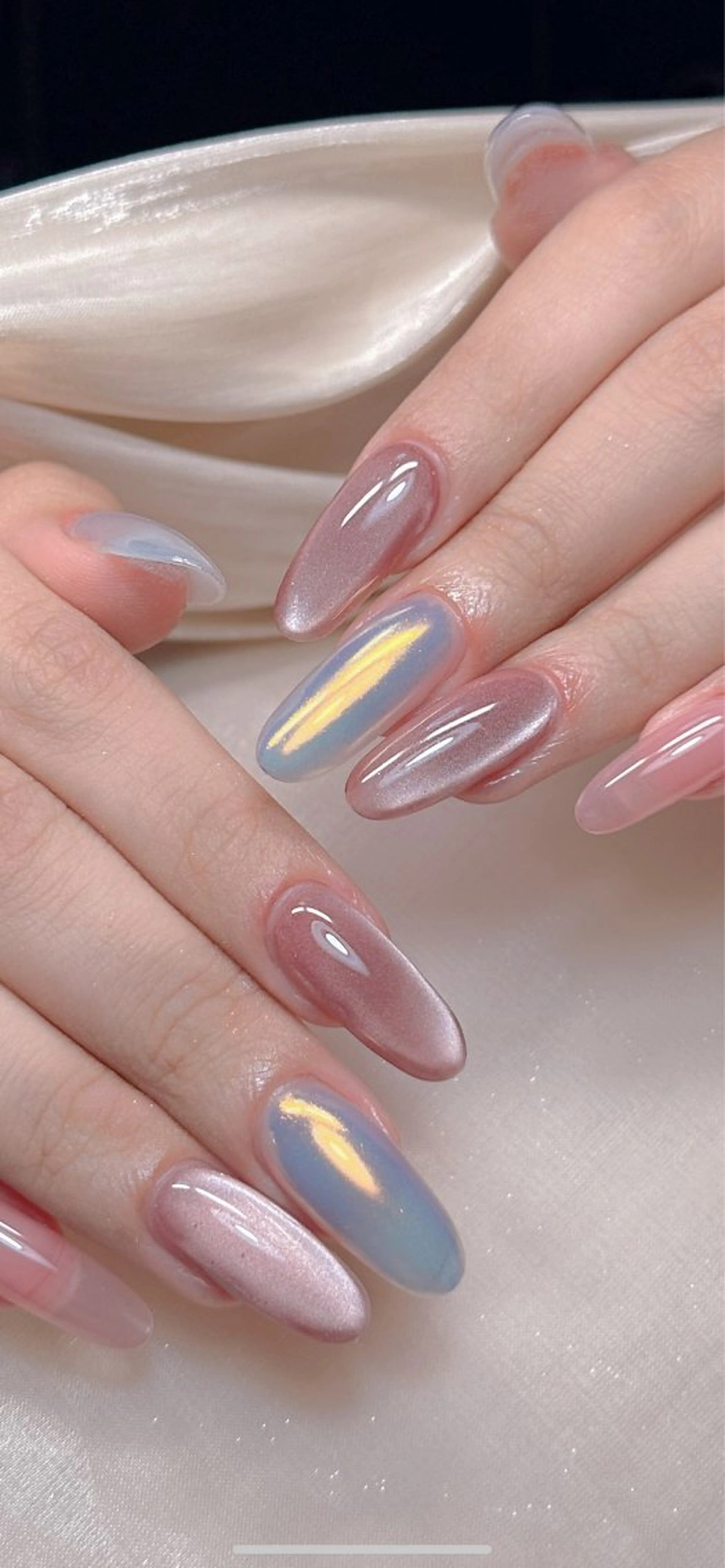 ネイル シンプルネイル 桜所属・桜 自宅ネイルサロンのネイルデザイン