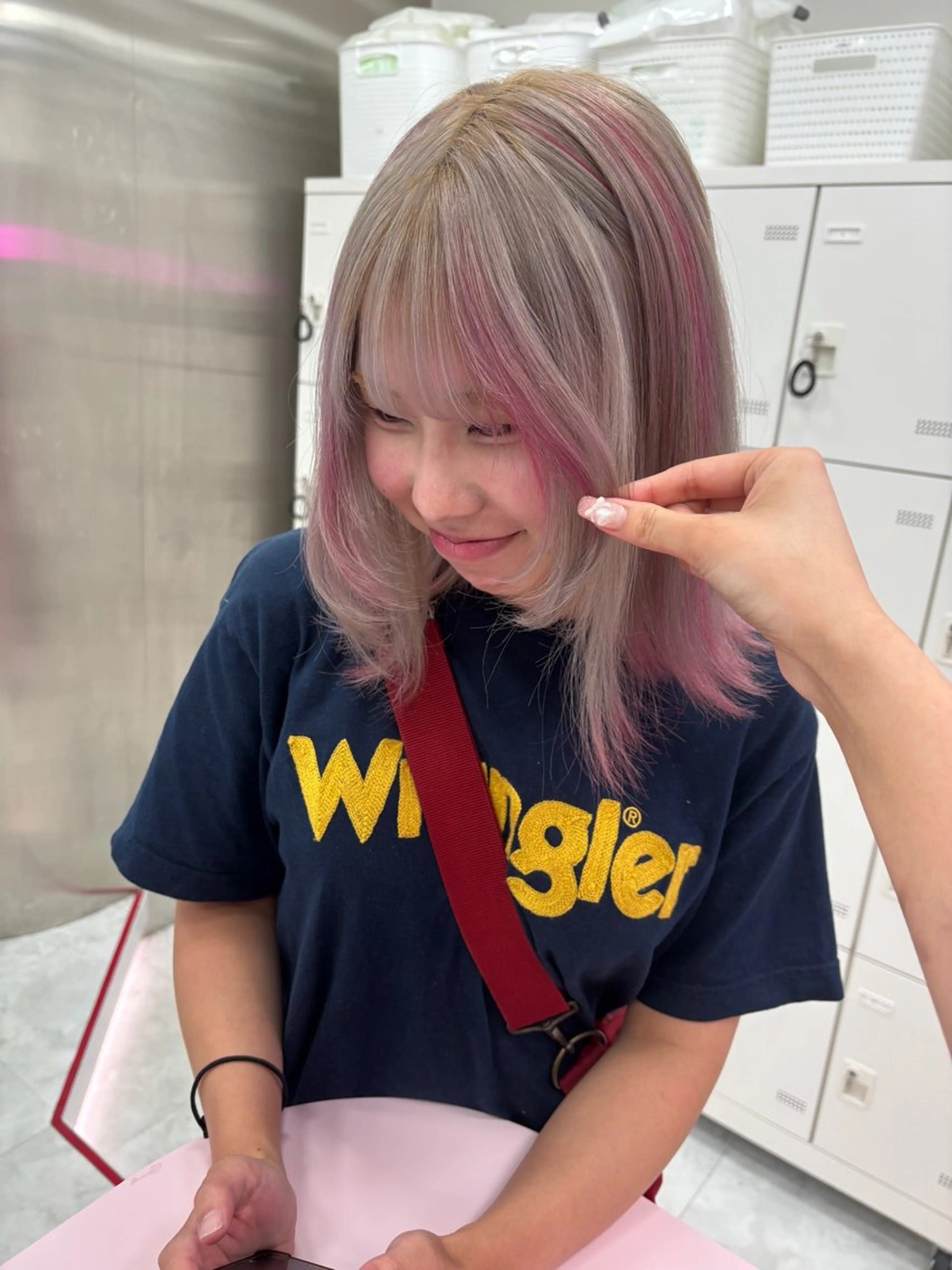 カラー ヘアカラー トリートメント かわいい艶髪🤍 れいな🤍のヘアスタイル