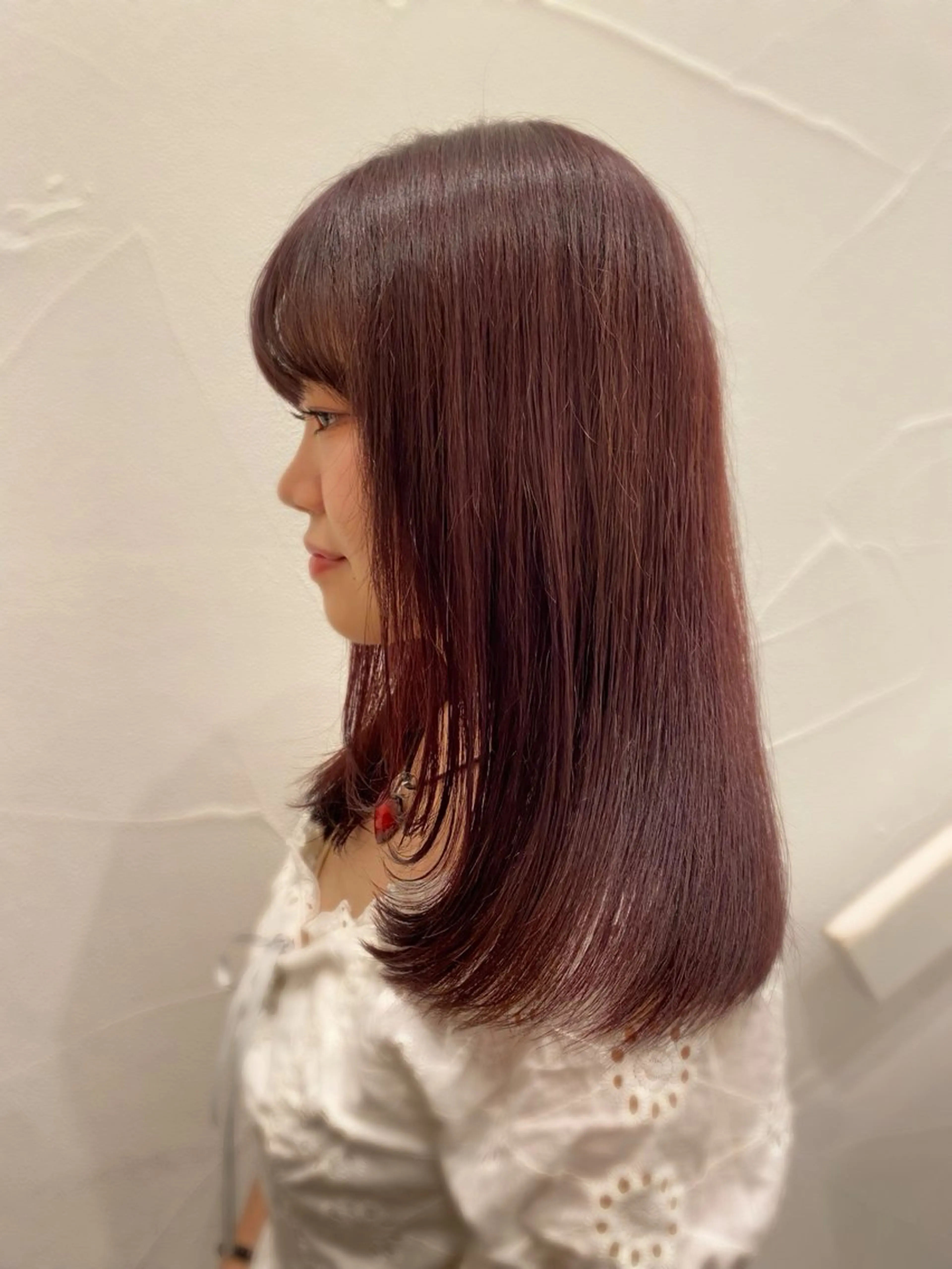 セミロング カラー Ash中目黒店 榊間茜のヘアスタイル
