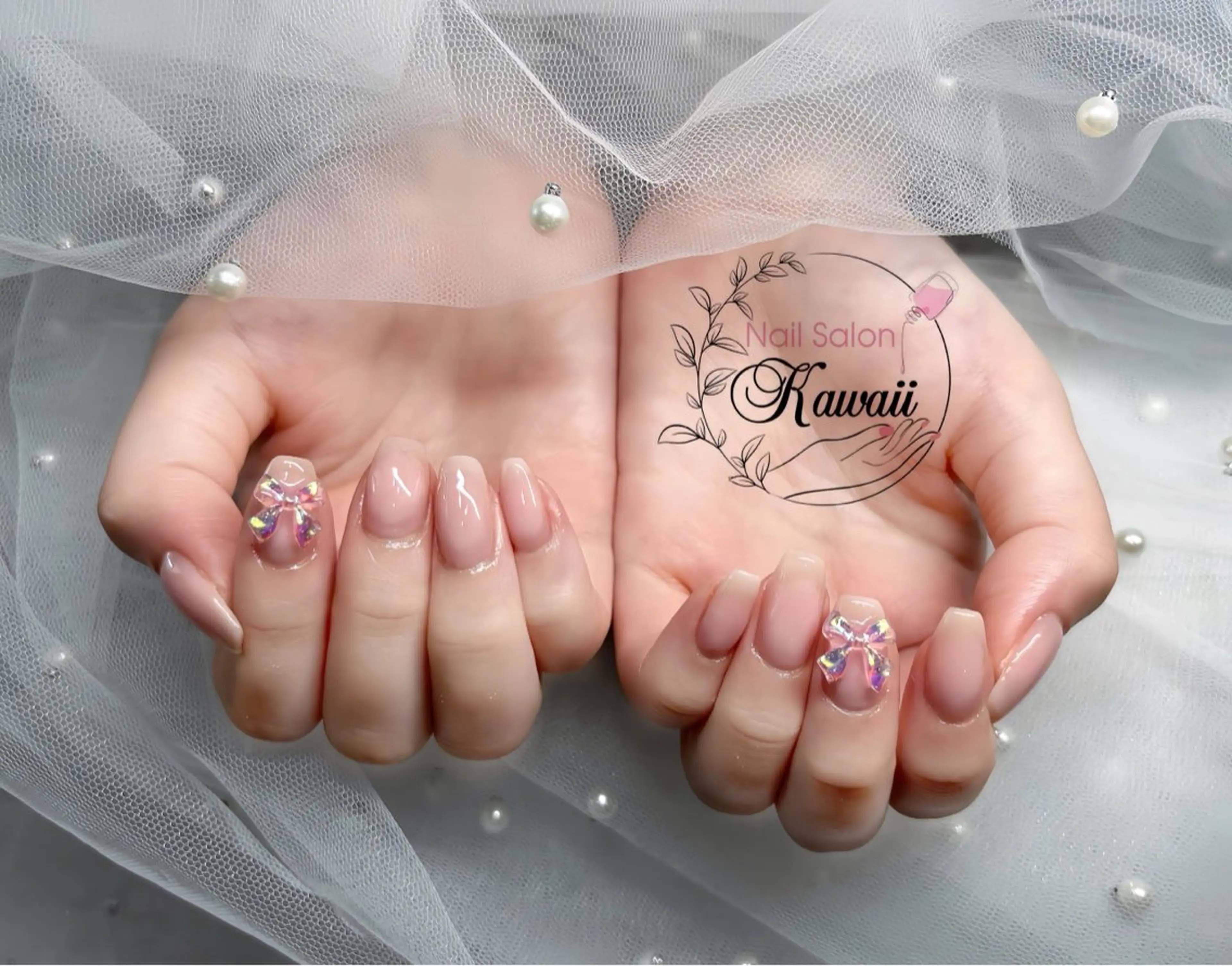 ネイル アートネイル 長さ出し フットネイル フレンチネイル ジェルネイル Kawaii Nail Salon所属・YURI NAIL NARITAのネイルデザイン