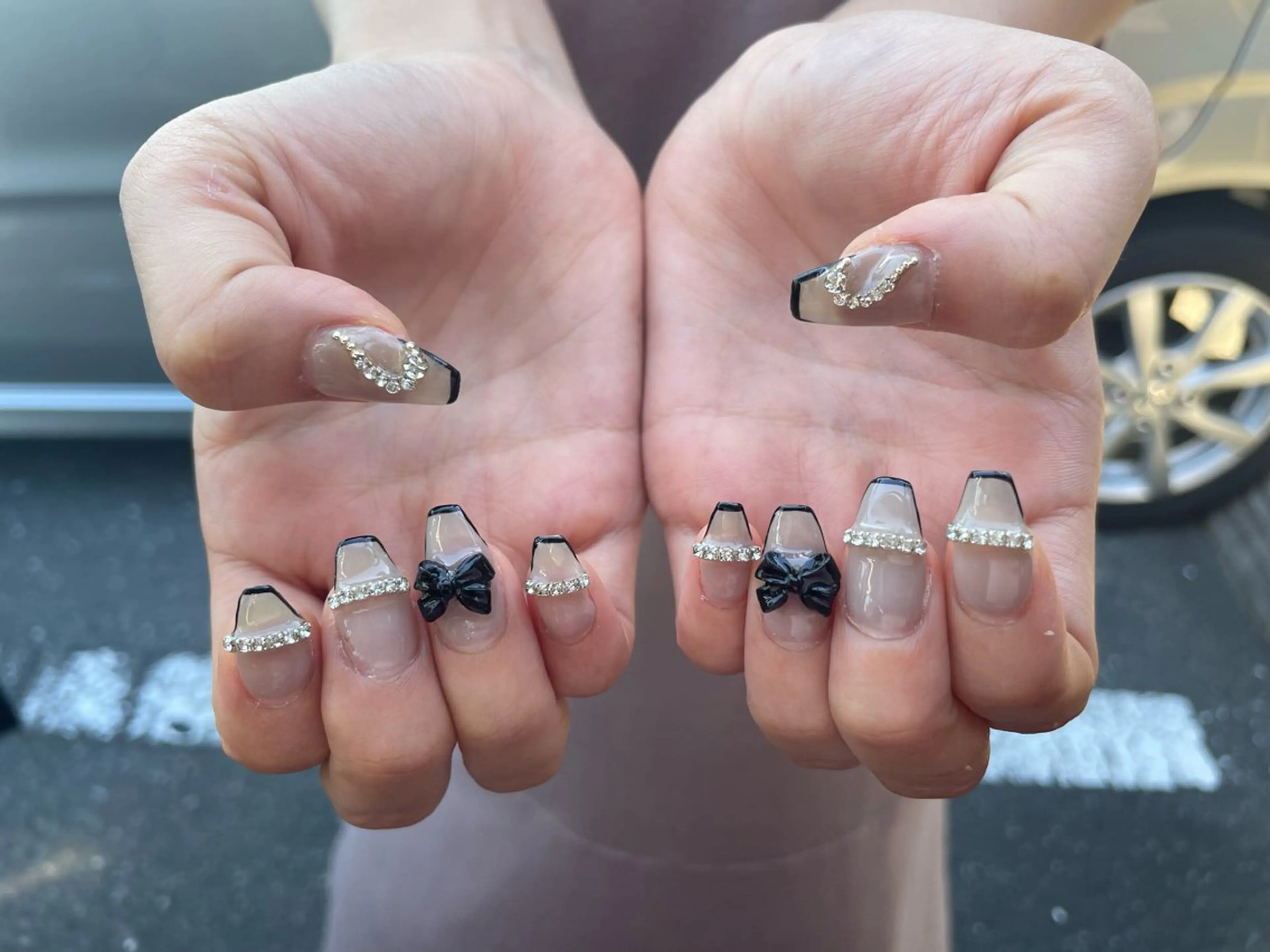 ネイル フレンチネイル ハート Nail salon Betty❤︎のネイルデザイン