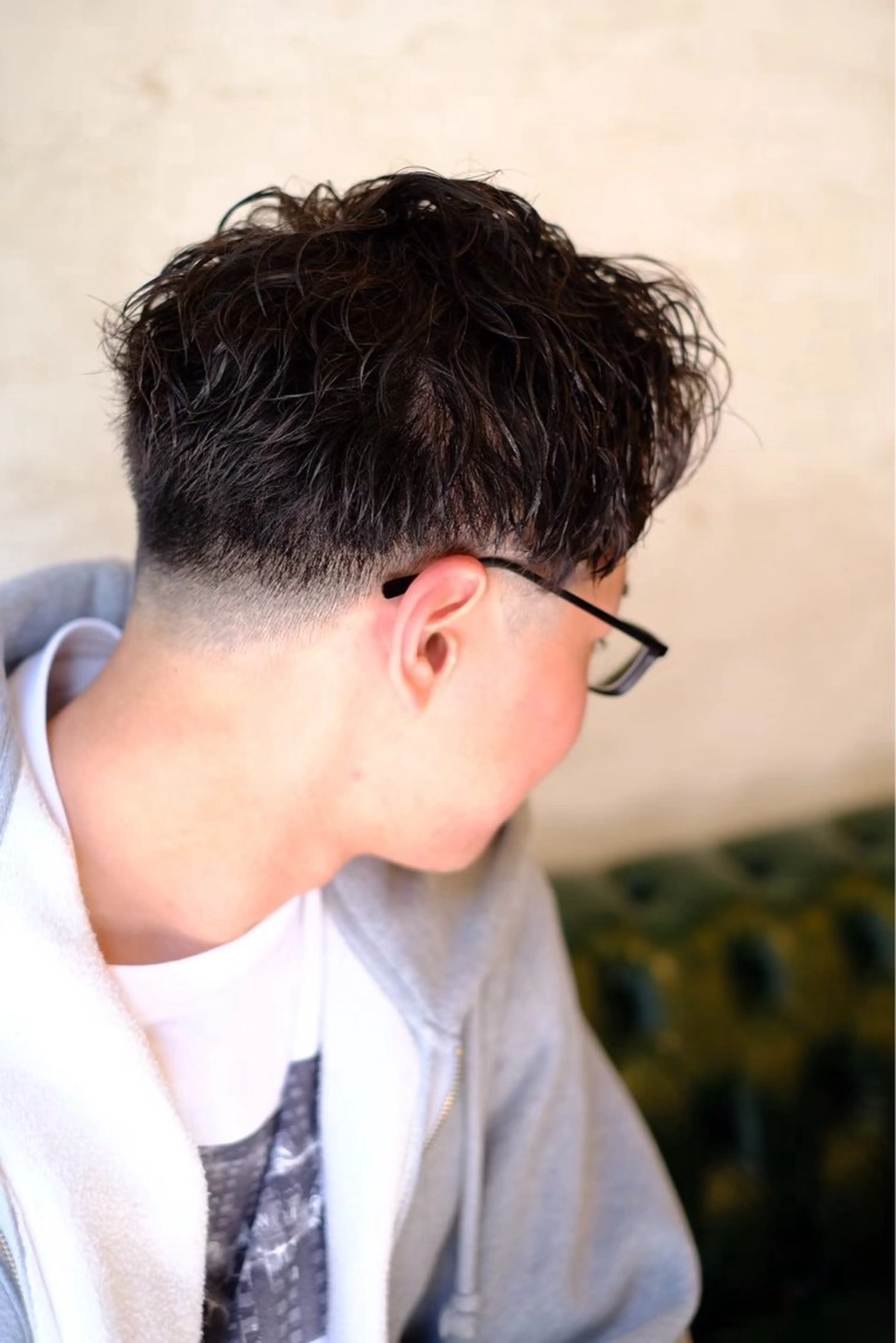 カット　ツーブロックの写真