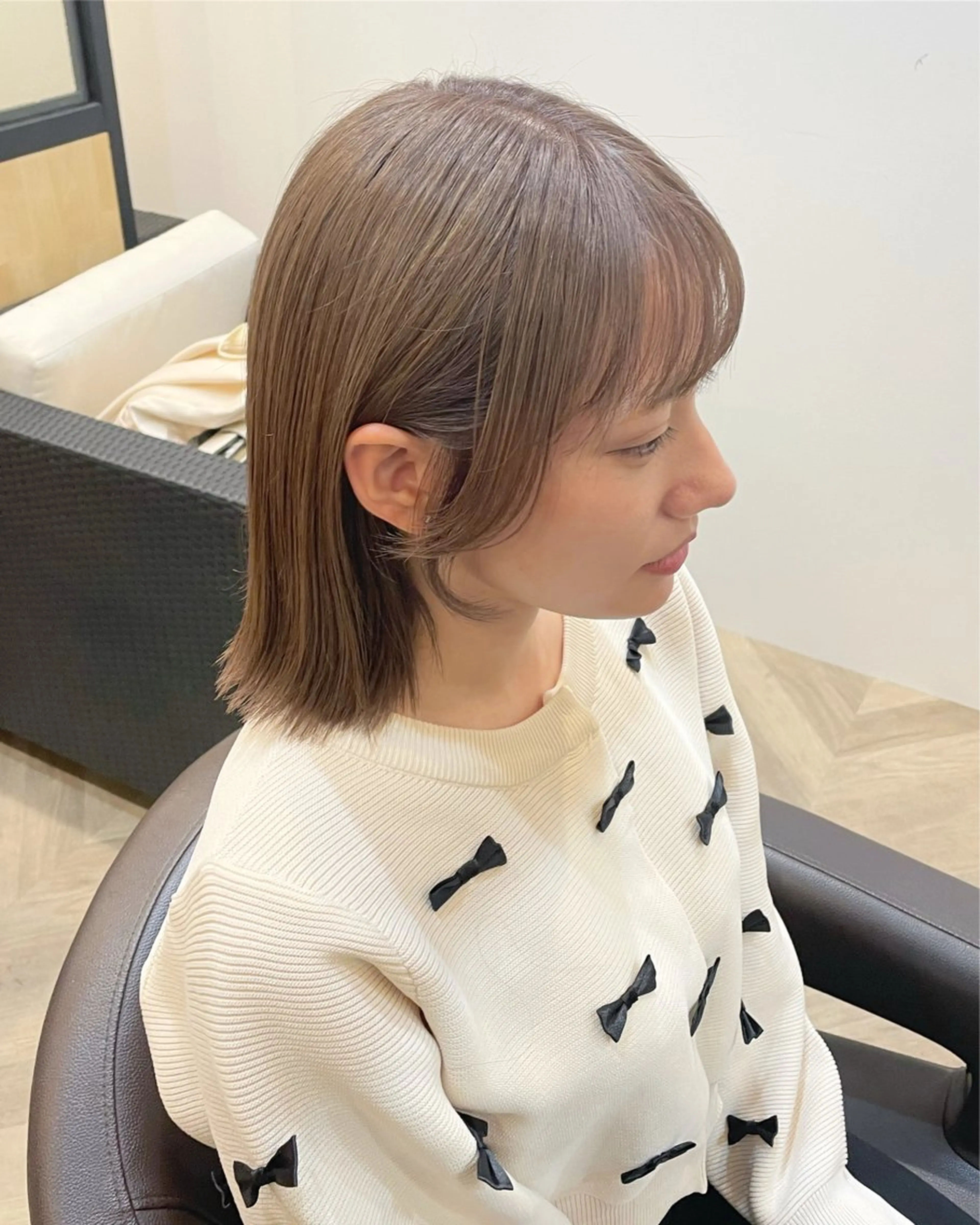 ミディアム カラー ブリーチカラー‎🤍 ききのヘアスタイル