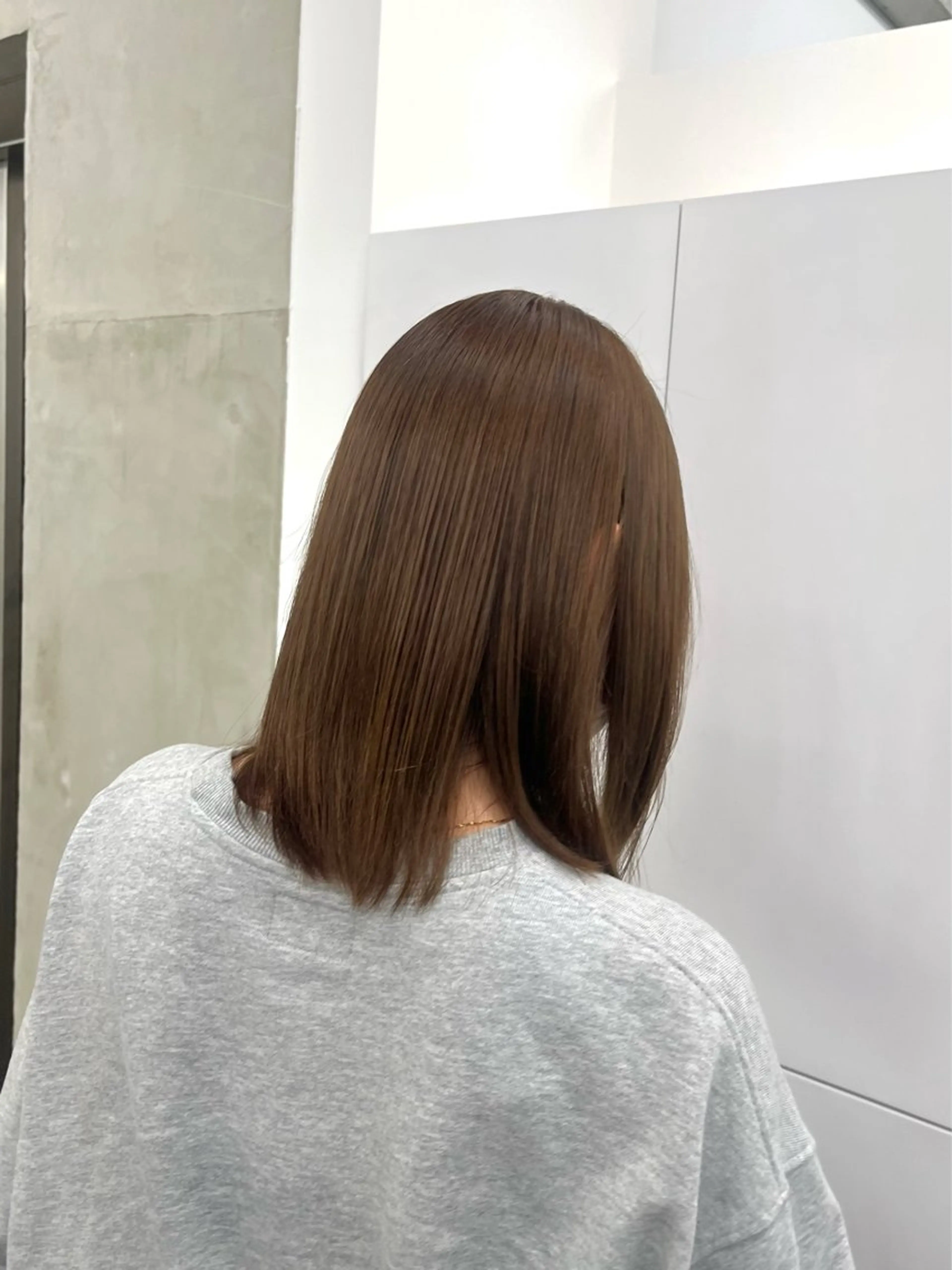 カラー ベージュカラー ヘアカラー くすみカラー/縮毛 ayukaのヘアスタイル