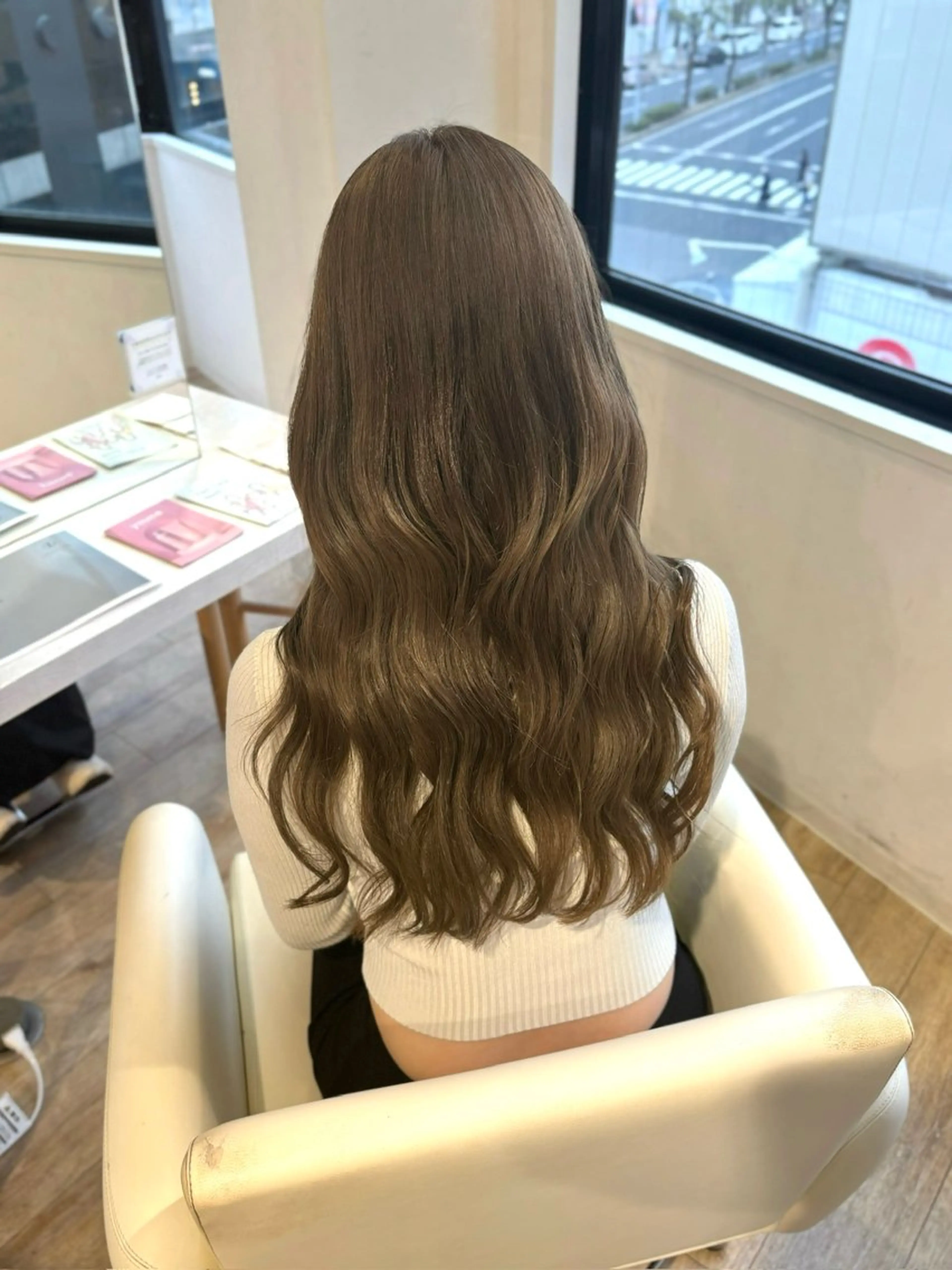 ロング カラー ヘアアレンジ ダブルカラー ヘアカラー 女性専用サロンiiro【イロ】所属・【韓国ヘア/透明感 カラー】makotoのヘアスタイル