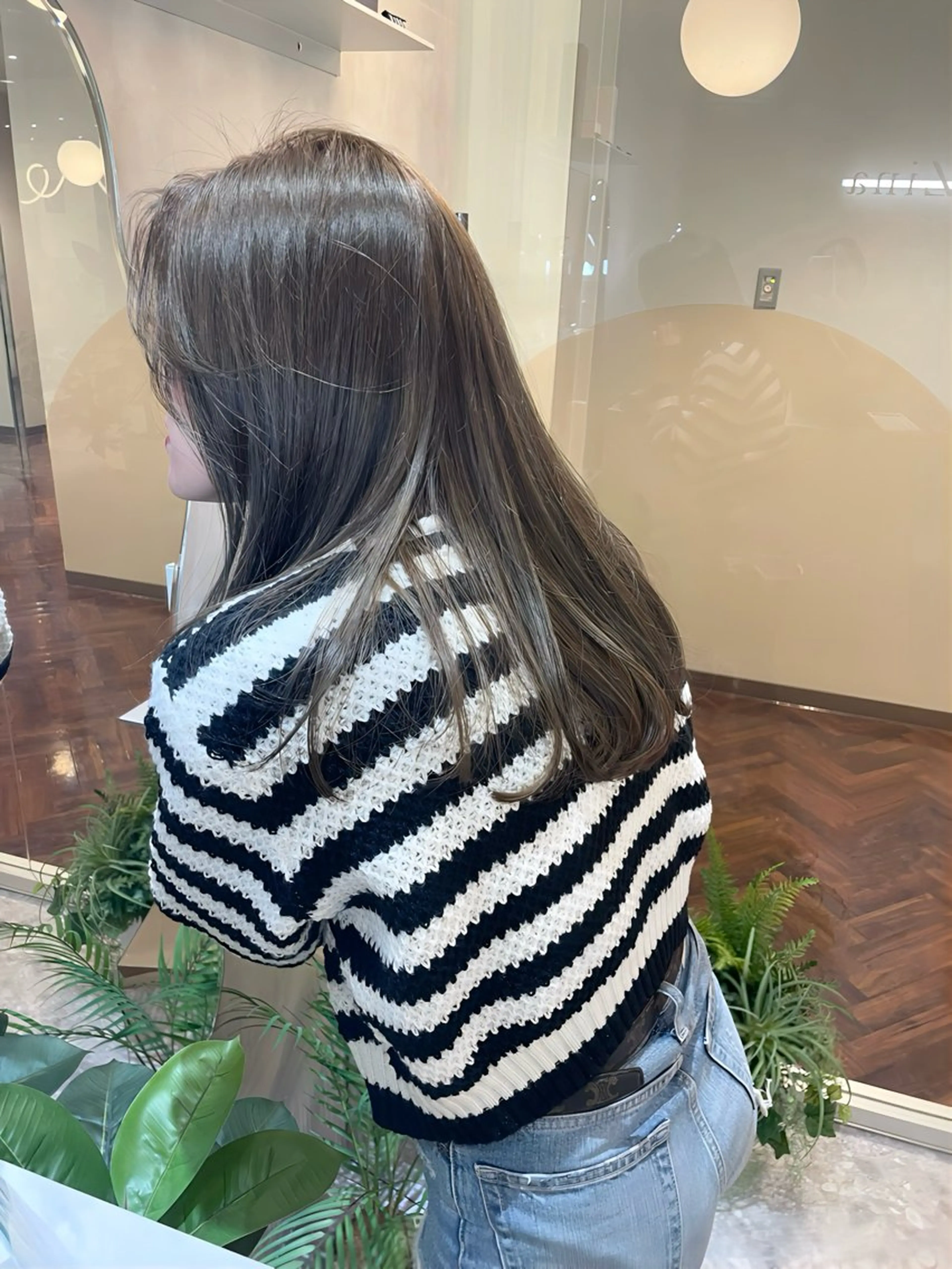 ロング カラー 透明感カラー ヘアカラー トリートメント ボブ/透明感カラー/ 赤み消し/髪質改善のヘアスタイル