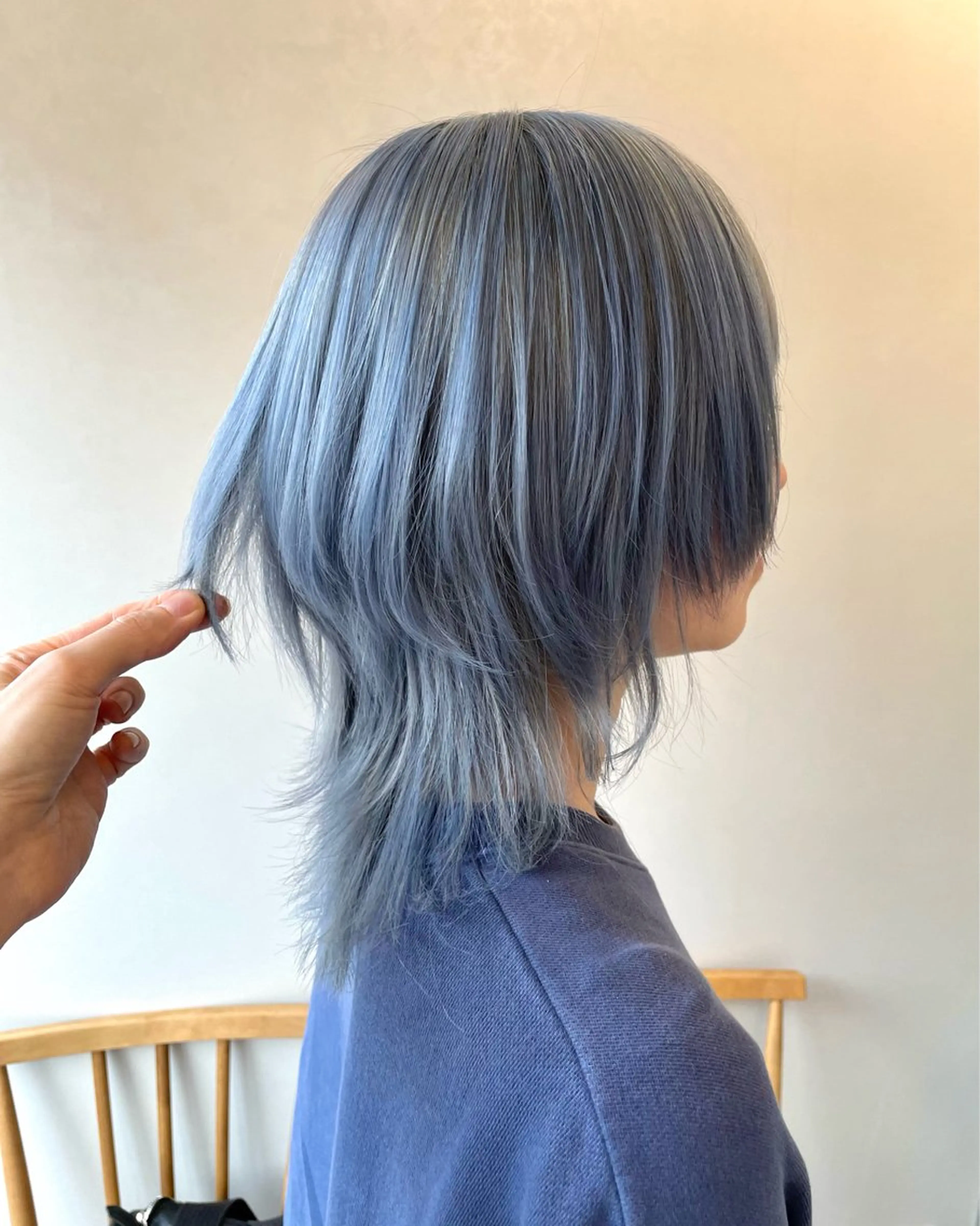 ミディアム カラー ウルフカット カット ヘアカラー トリートメント 武田 清久のヘアスタイル