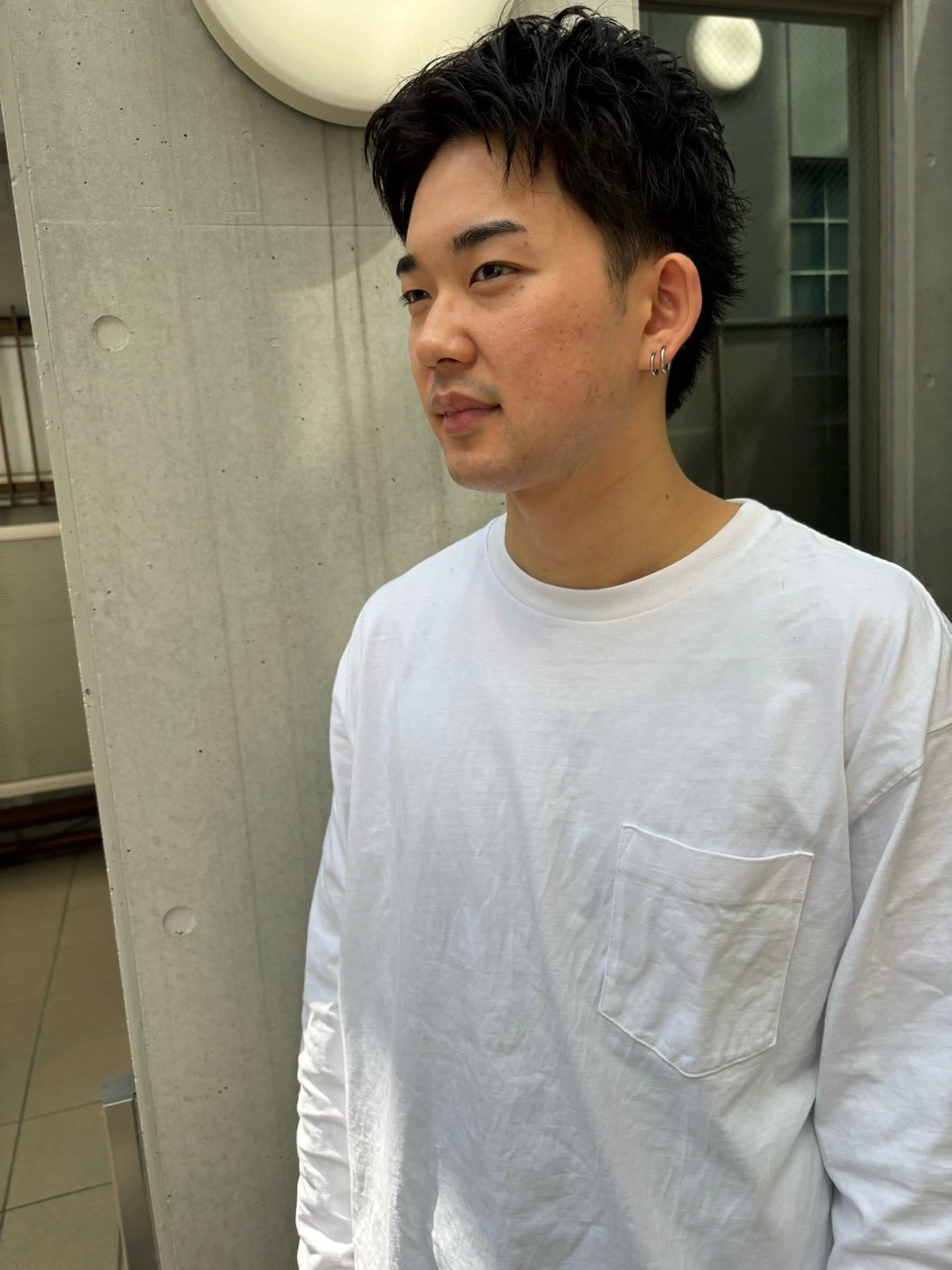 ショート メンズ 池田理紗/メンズ カット/切りっぱなしのヘアスタイル