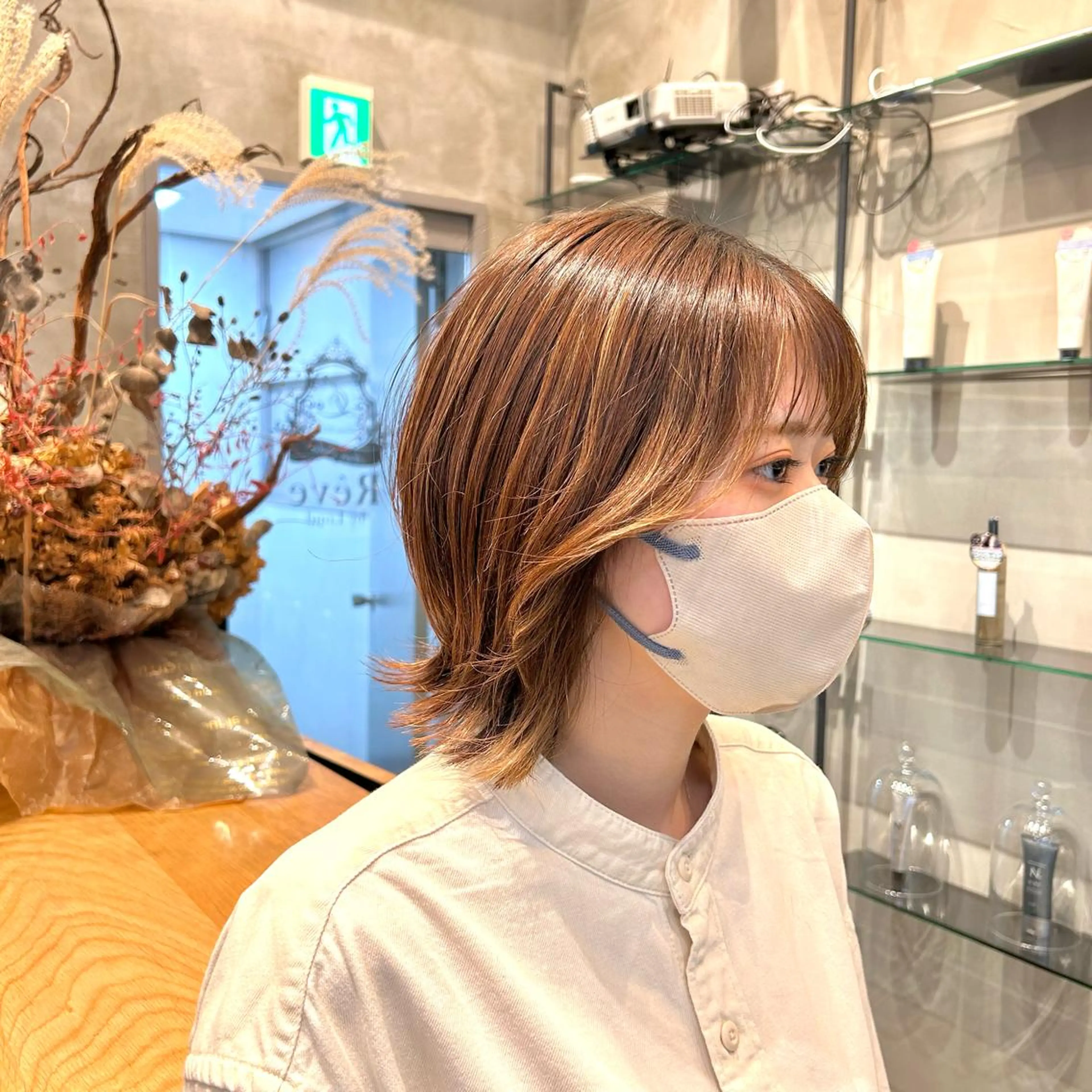 ミディアム 髪質改善 ANFINI所属・ボブ・レイヤー 田中 励也のヘアスタイル