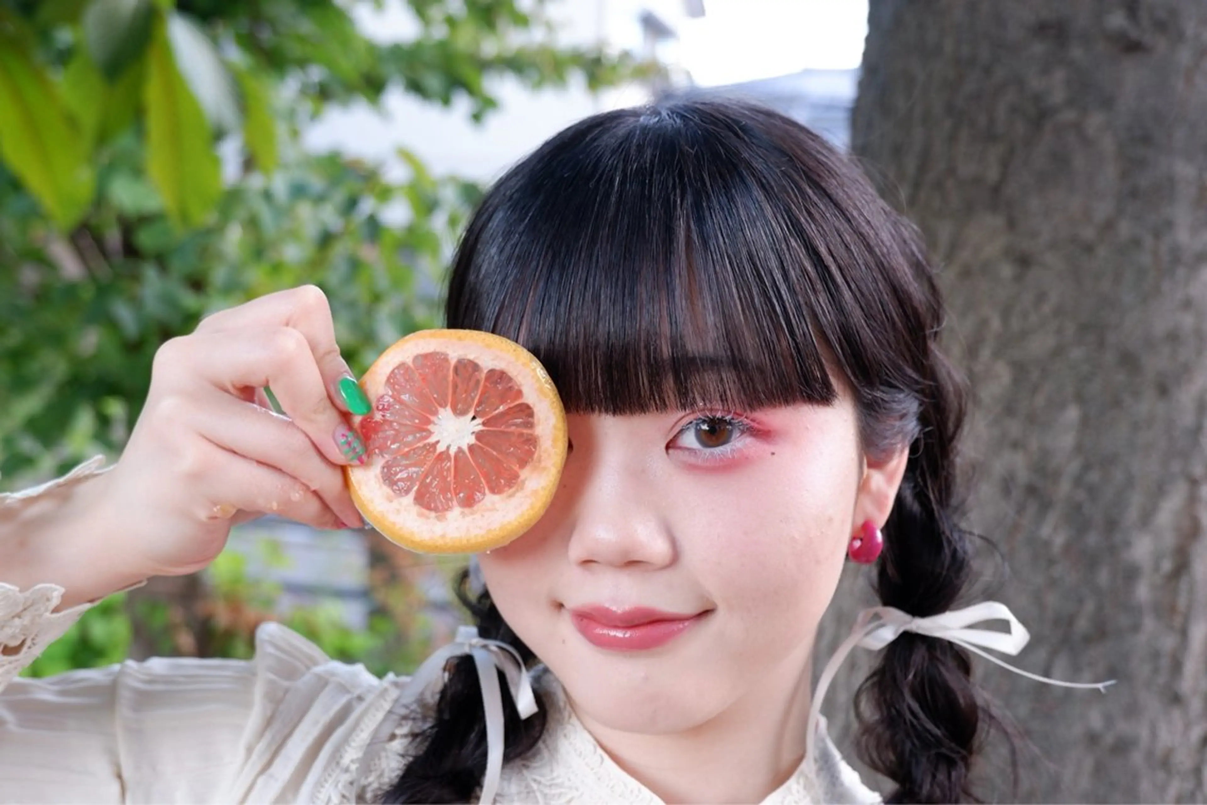 ミディアム ヘアアレンジ 🌺Konami /透明感カラーのヘアスタイル