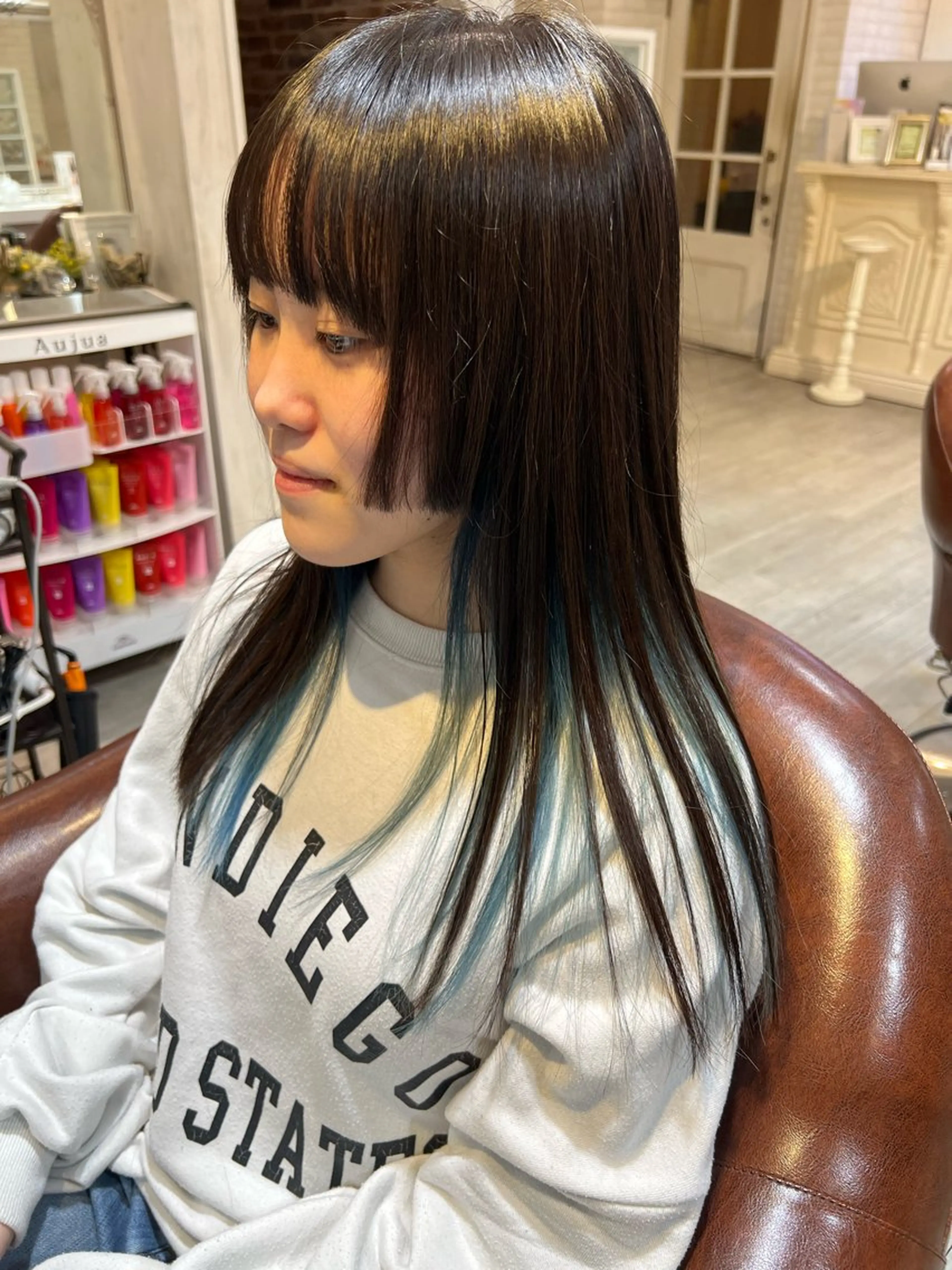 ロング カラー ヘアカラー トリートメント カラー400種類以上 ♪宮崎 健AmanSのヘアスタイル