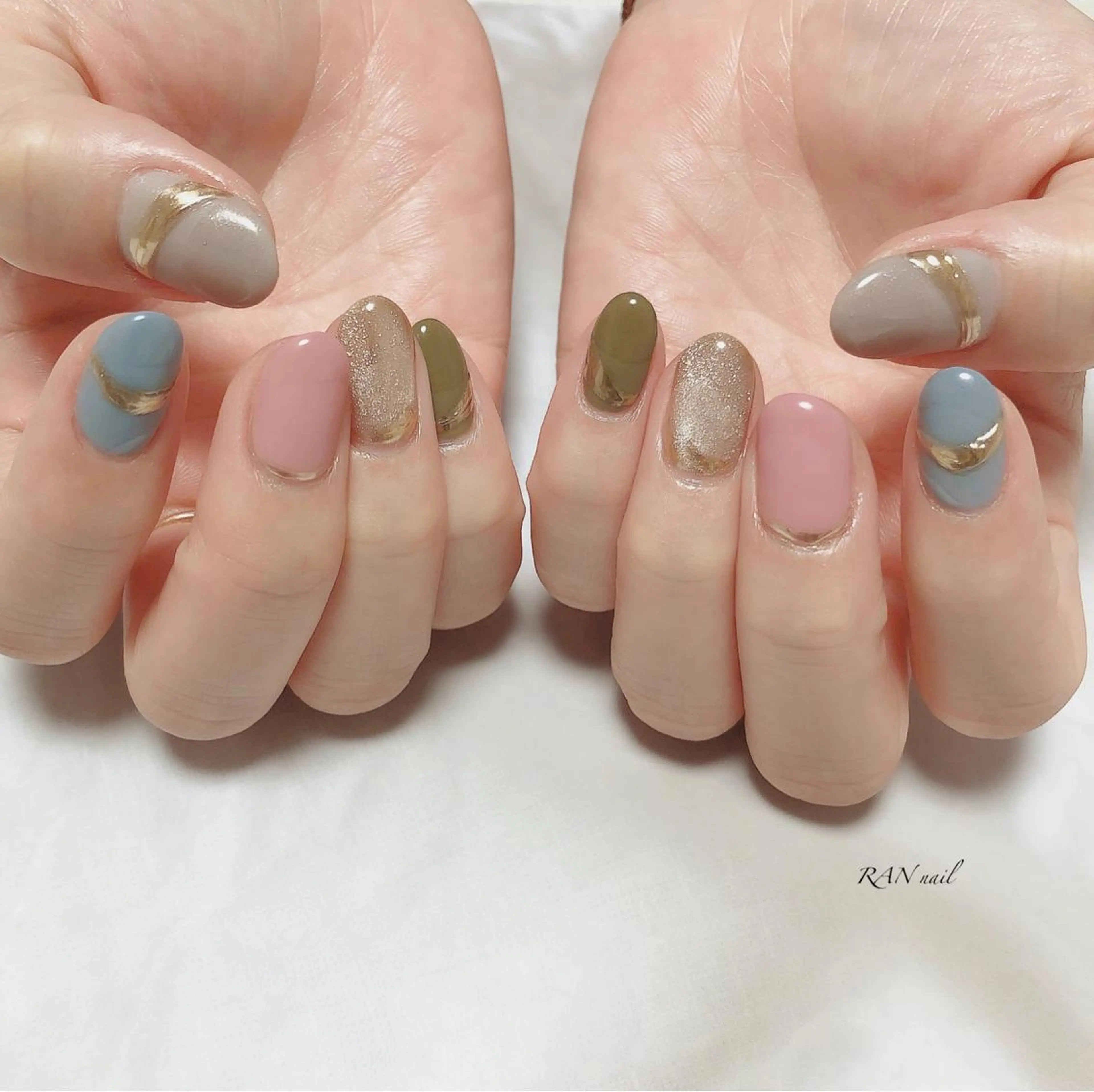 ネイル フレンチネイル ジェルネイル マットネイル ミラーネイル オフィスネイル RAN nail 〜ランネイル〜所属・RAN nailのネイルデザイン