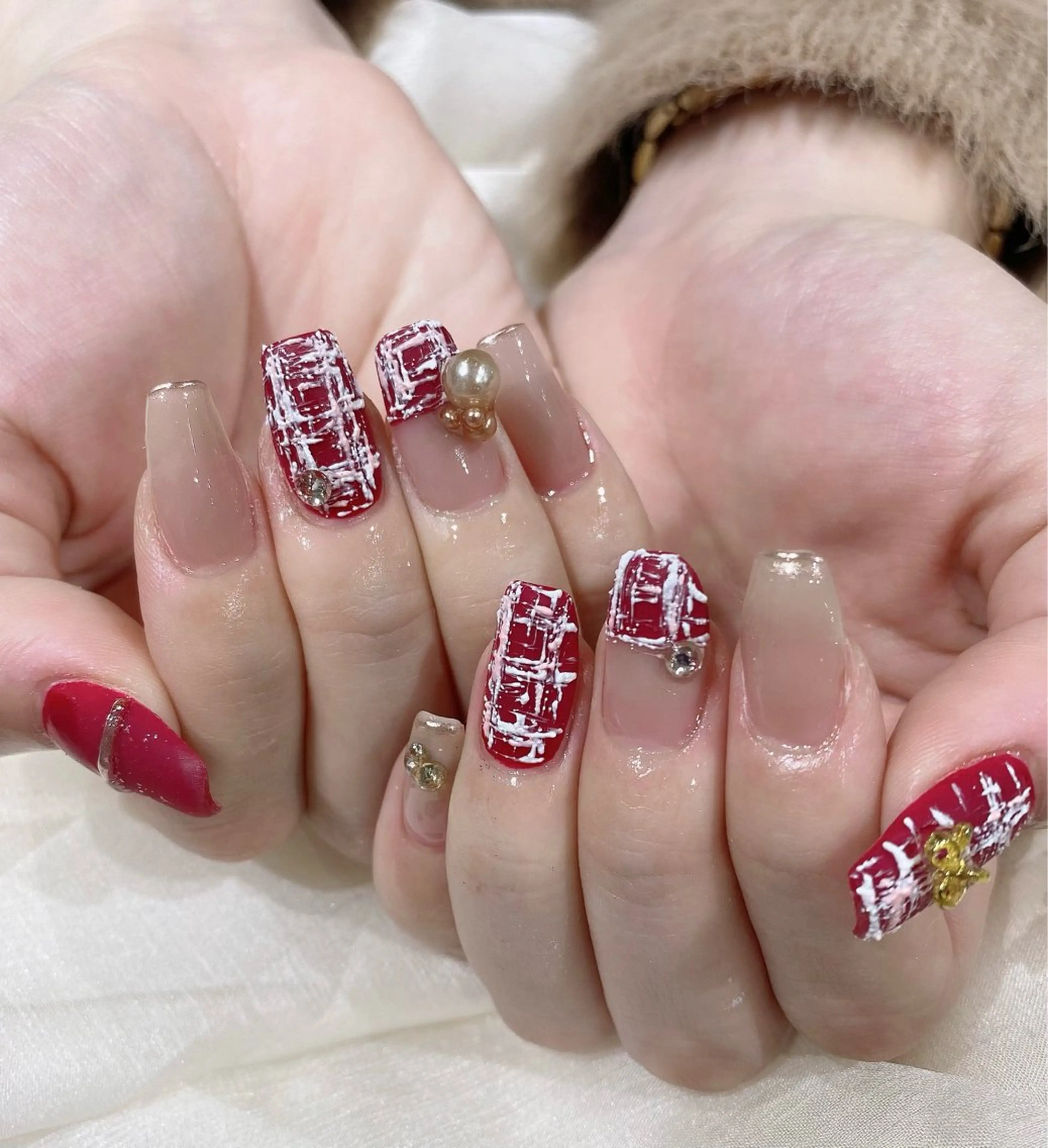 ミディアム ハンドネイル JNA認定講師🌸 RIEのネイルデザイン