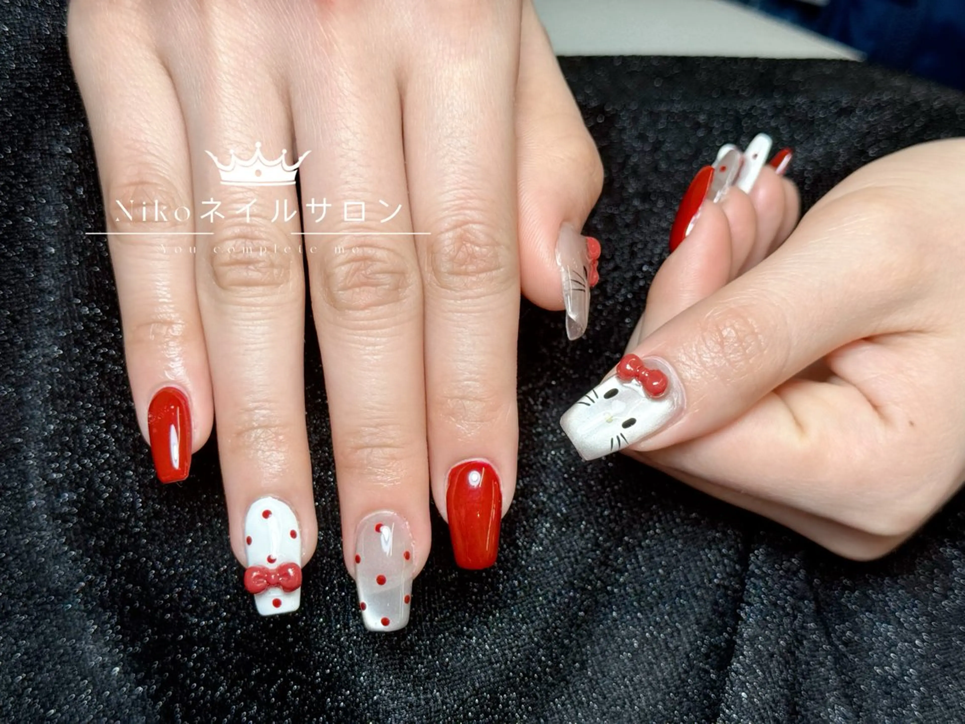 ネイル チークネイル フットネイル フレンチネイル ジェルネイル ガラスフレンチ Nikosalon rikoのネイルデザイン