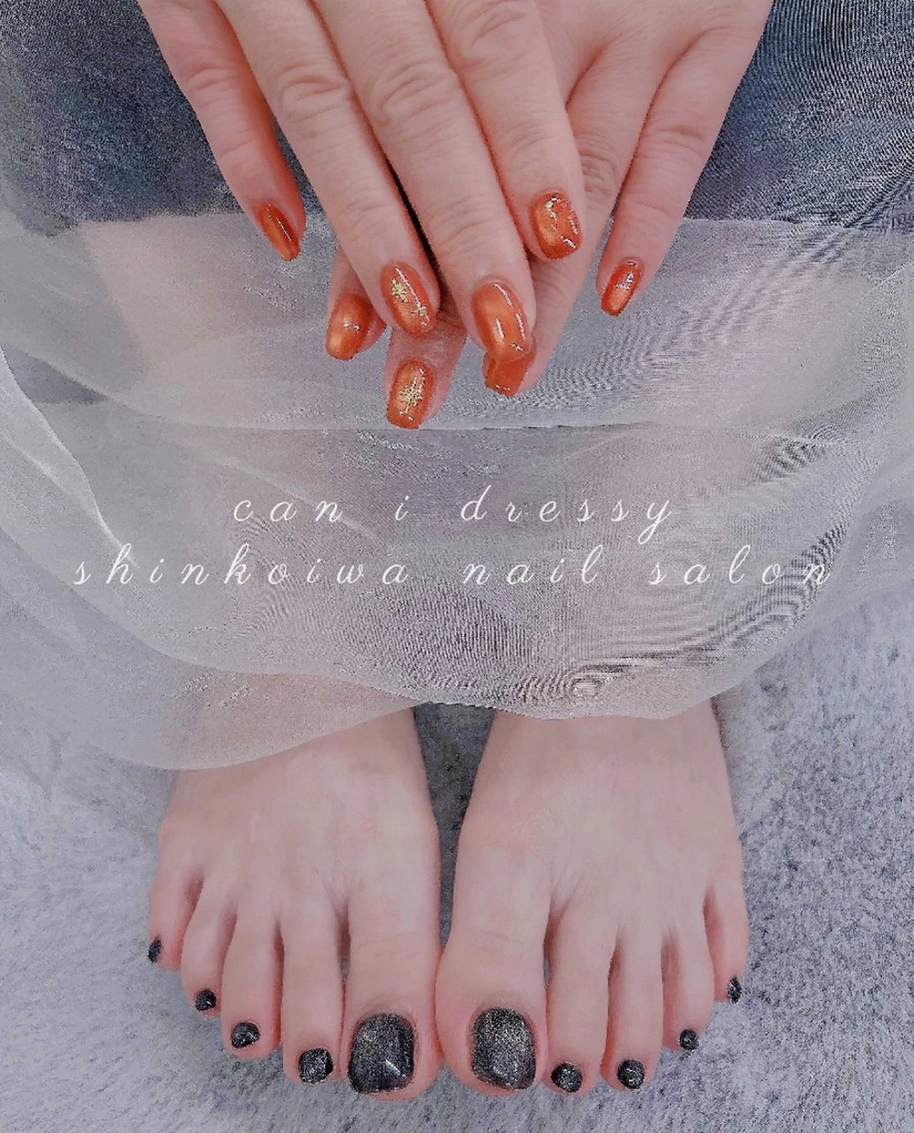 【Hand＆Footセット】10～16時限定★マグネットネイル(光アート込み)の写真