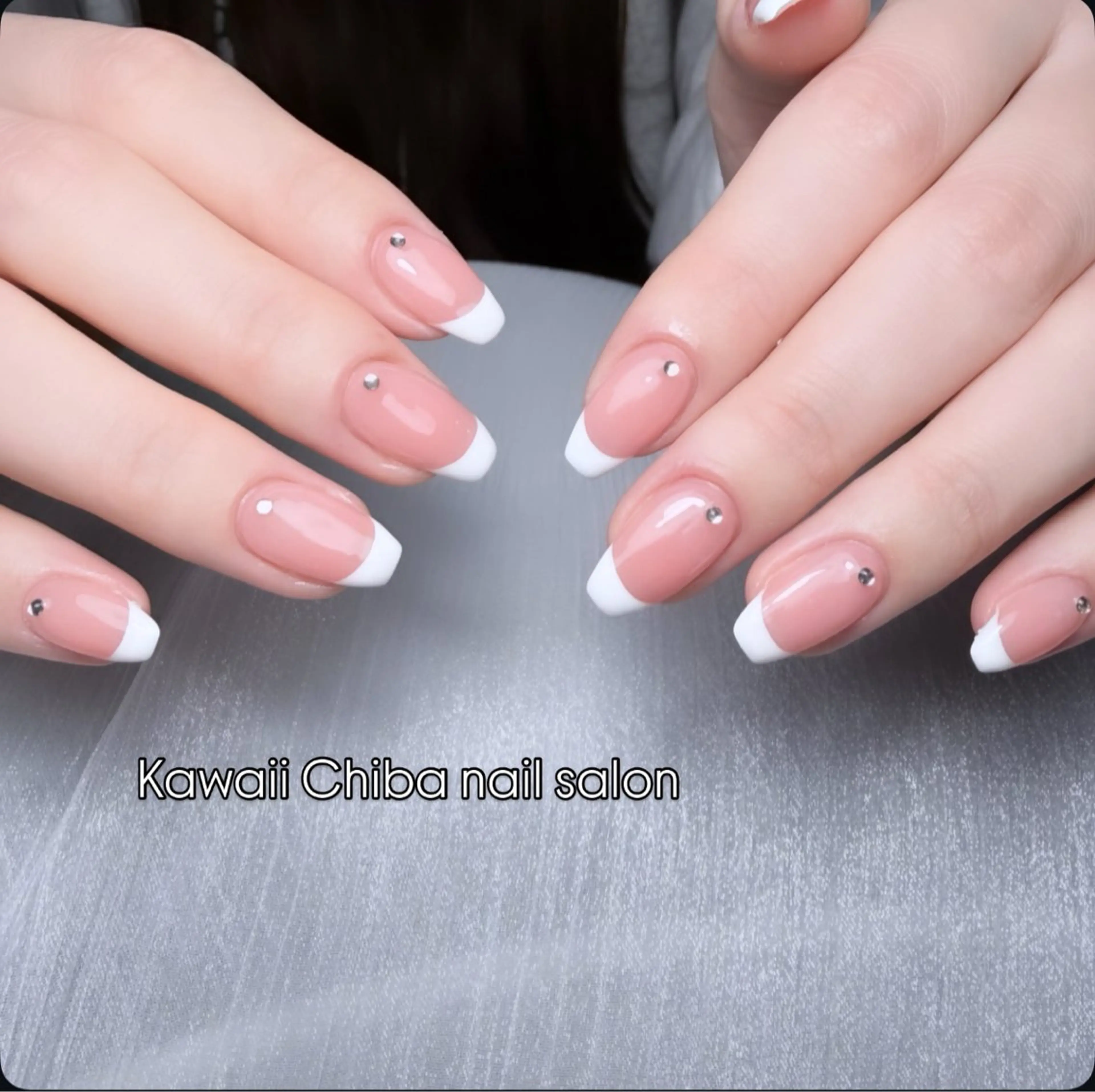 ネイル チークネイル 桜ネイル 長さ出し フラワーネイル フレンチネイル ハンドネイル ハンドケア Kawaii Chiba nailのネイルデザイン