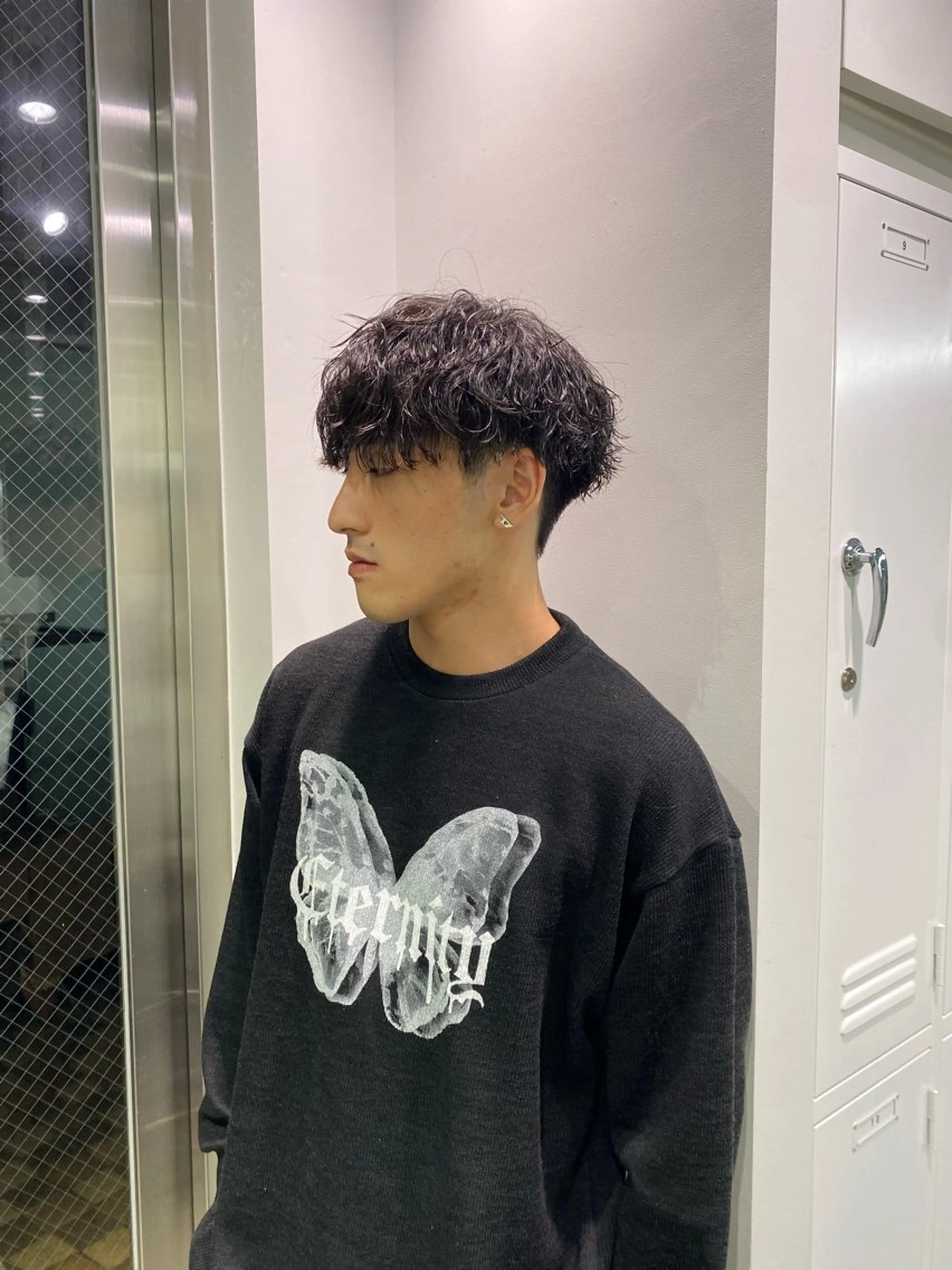 ショート パーマ メンズ fifth天神大名メンズサロン(フィフス)所属・fifth天神パーマ 特化/大田宗一朗のヘアスタイル