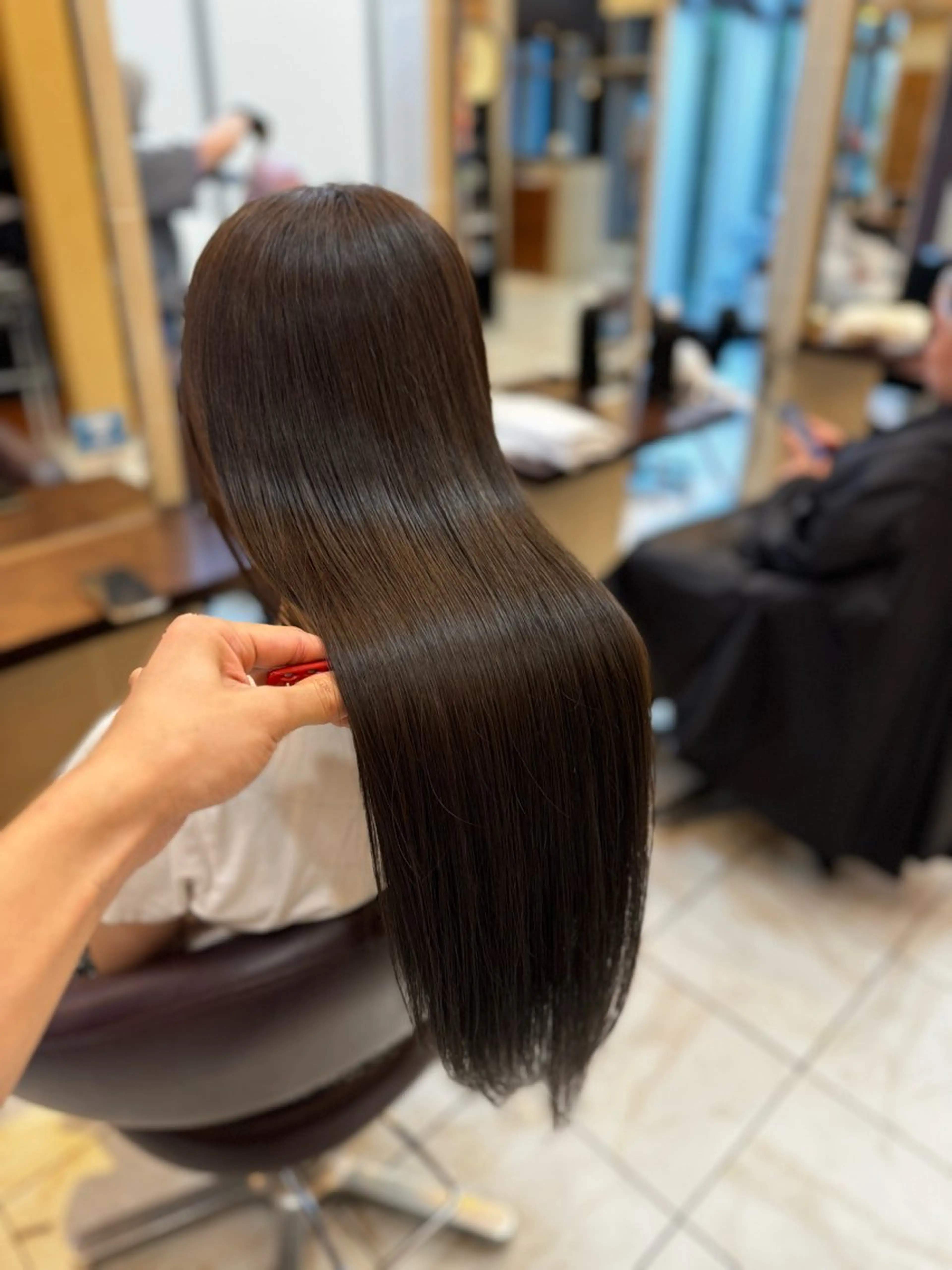 ロング カラー ブリーチ ハイライトカラー インナーカラー ハイライト 髪質改善 カット ヘアカラー トリートメント ⭐️透け感カラー /齊藤容史⭐️のヘアスタイル