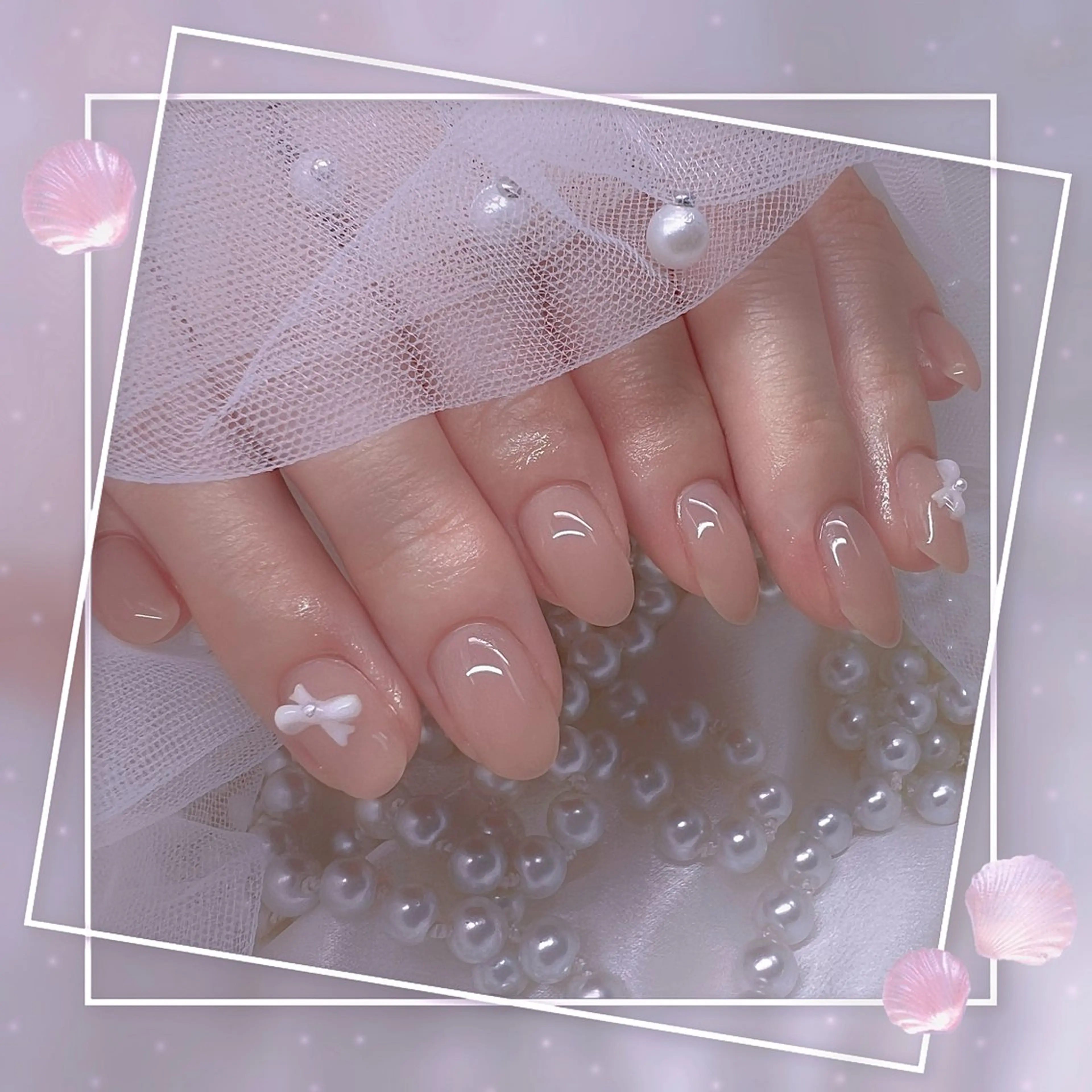 ネイル チークネイル フレンチネイル グラデーション マグネットネイル マグネットフレンチ Chill Nailsalonのネイルデザイン