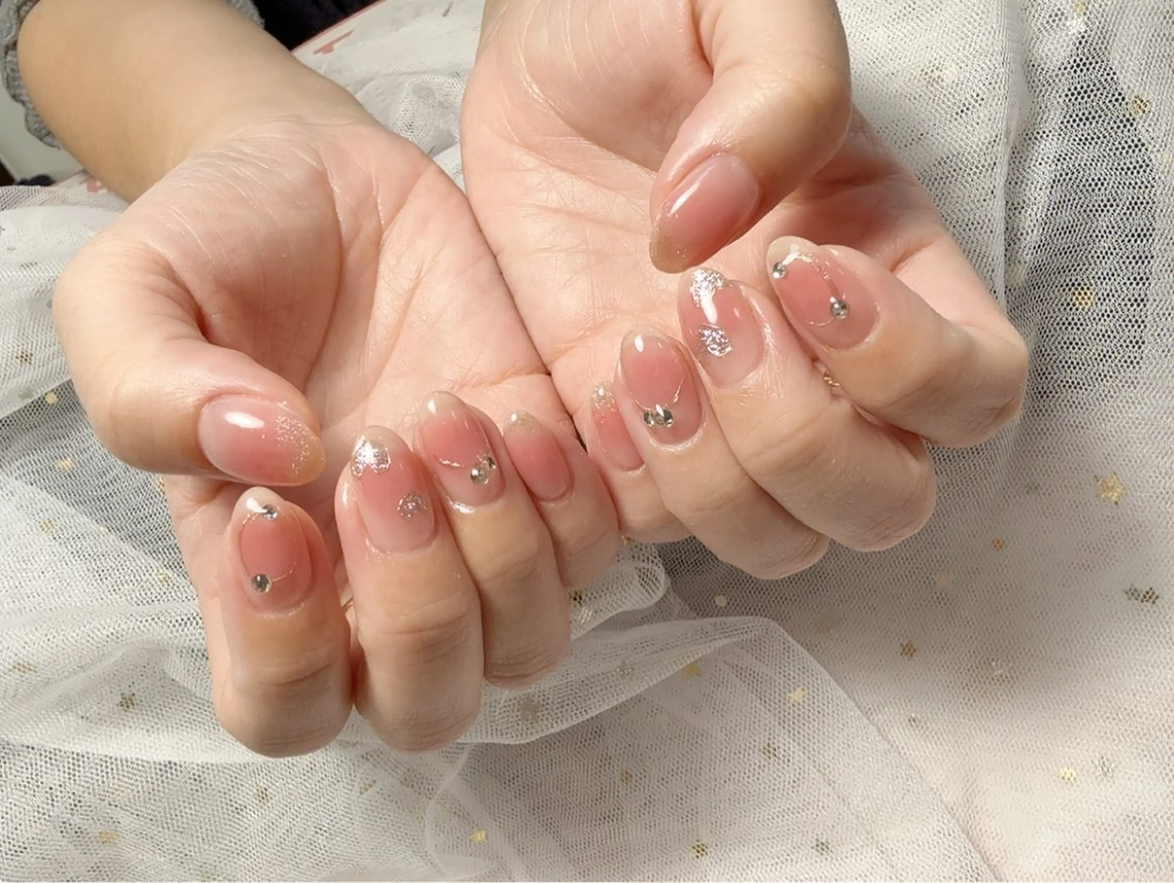 ネイル アートネイル フットネイル フレンチネイル ジェルネイル ニュアンスネイル 桜 ネイルのネイルデザイン