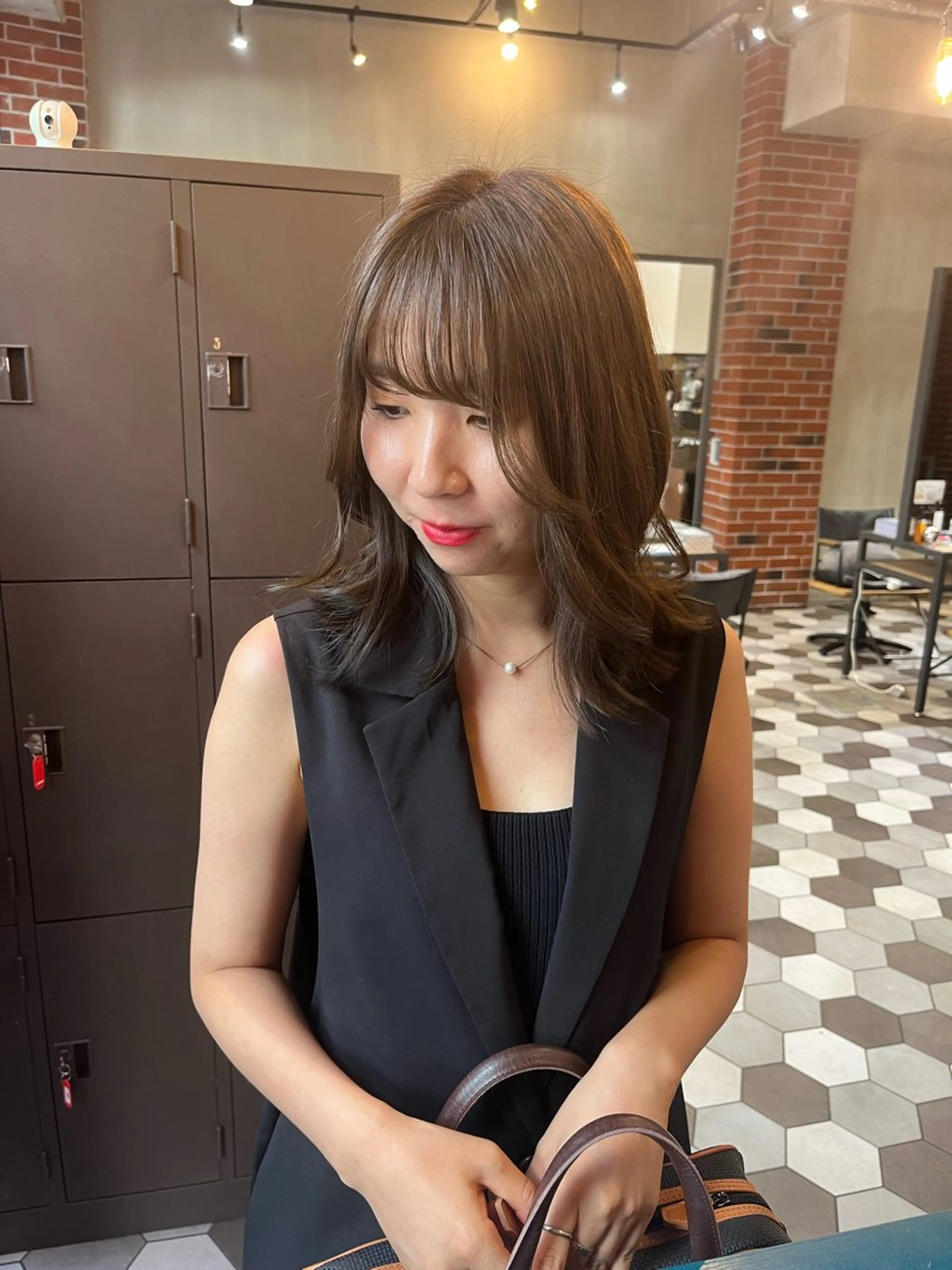 カラー 似合わせ顔まわり カット💛森尾真由美のヘアスタイル