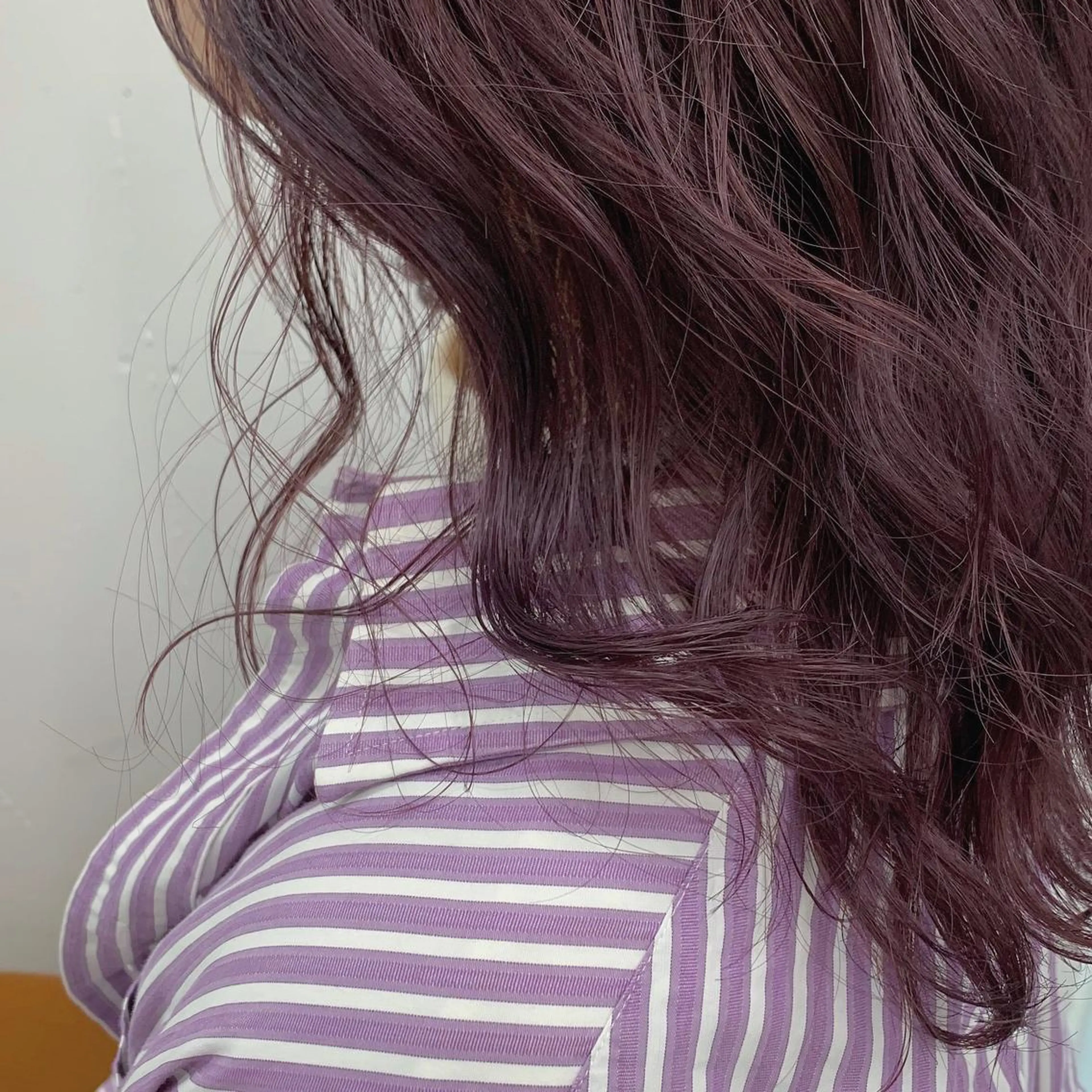 セミロング カラー fifth所属・センターパート／マッ シュ／パーマ　あさみのヘアスタイル