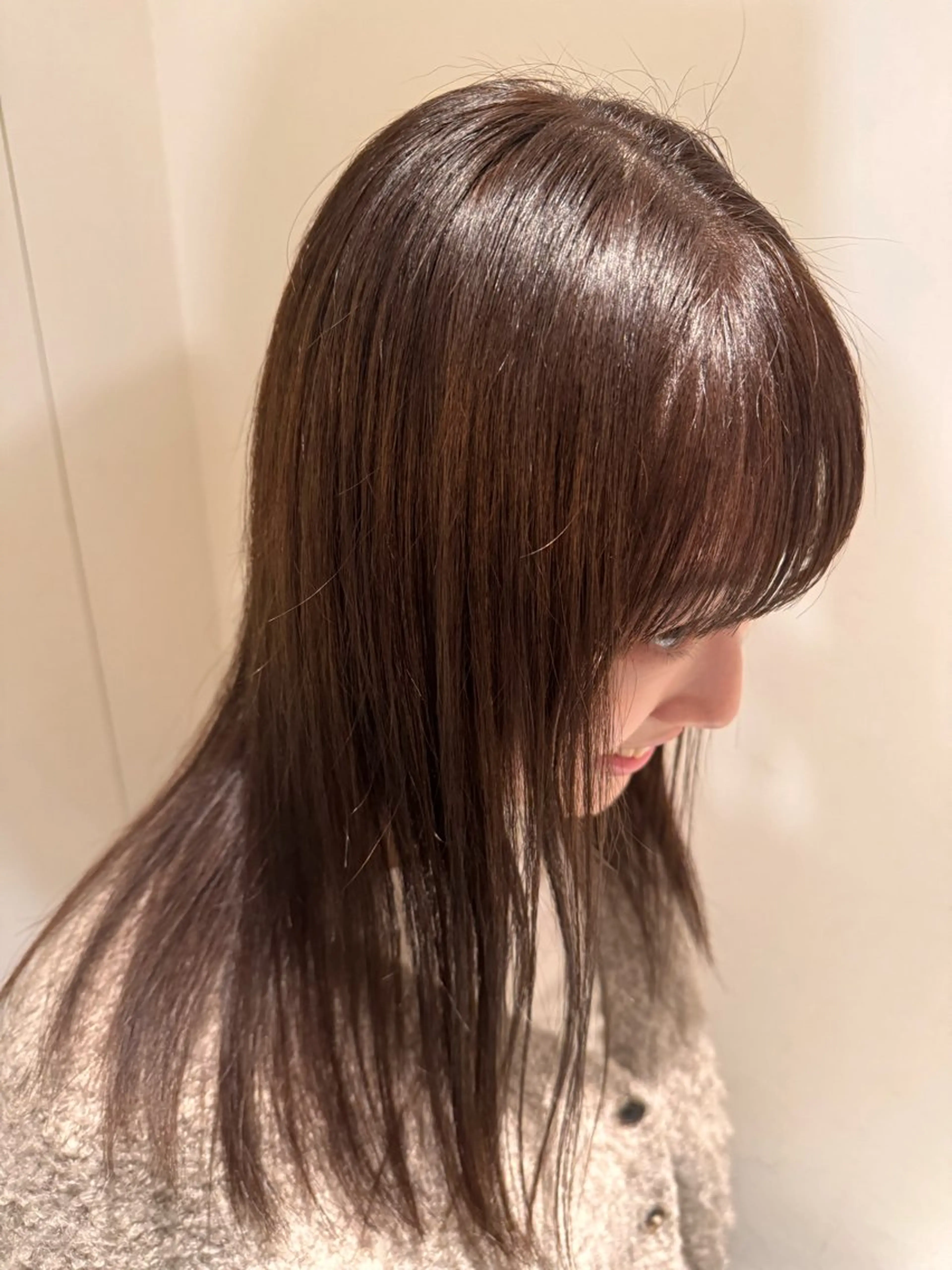 セミロング カラー 無料ボブカットモデル 様募集中/あいらのヘアスタイル