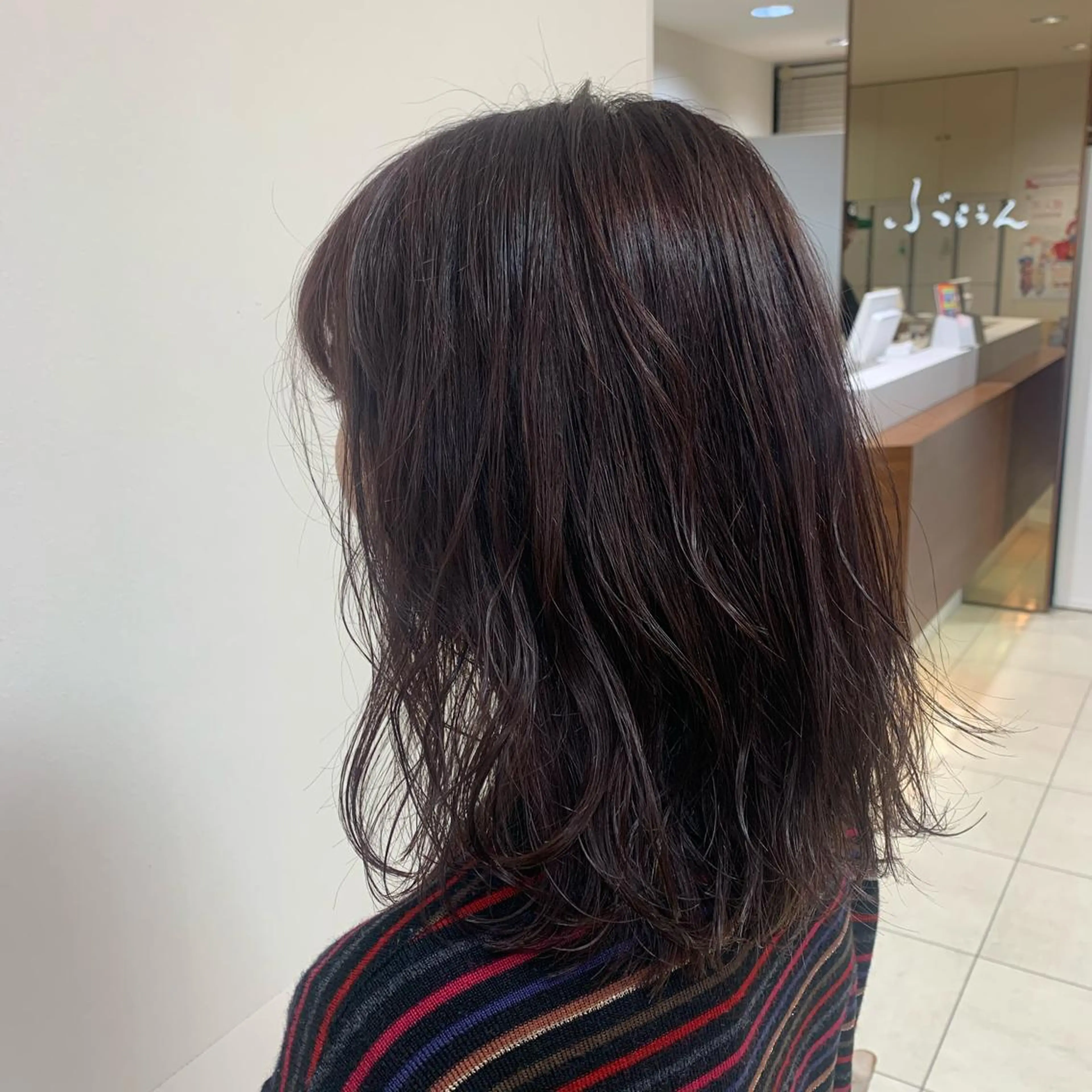 セミロング カラー ヘアアレンジ カット ヘアカラー トリートメント 【Sweep】おじま のぞみのヘアスタイル