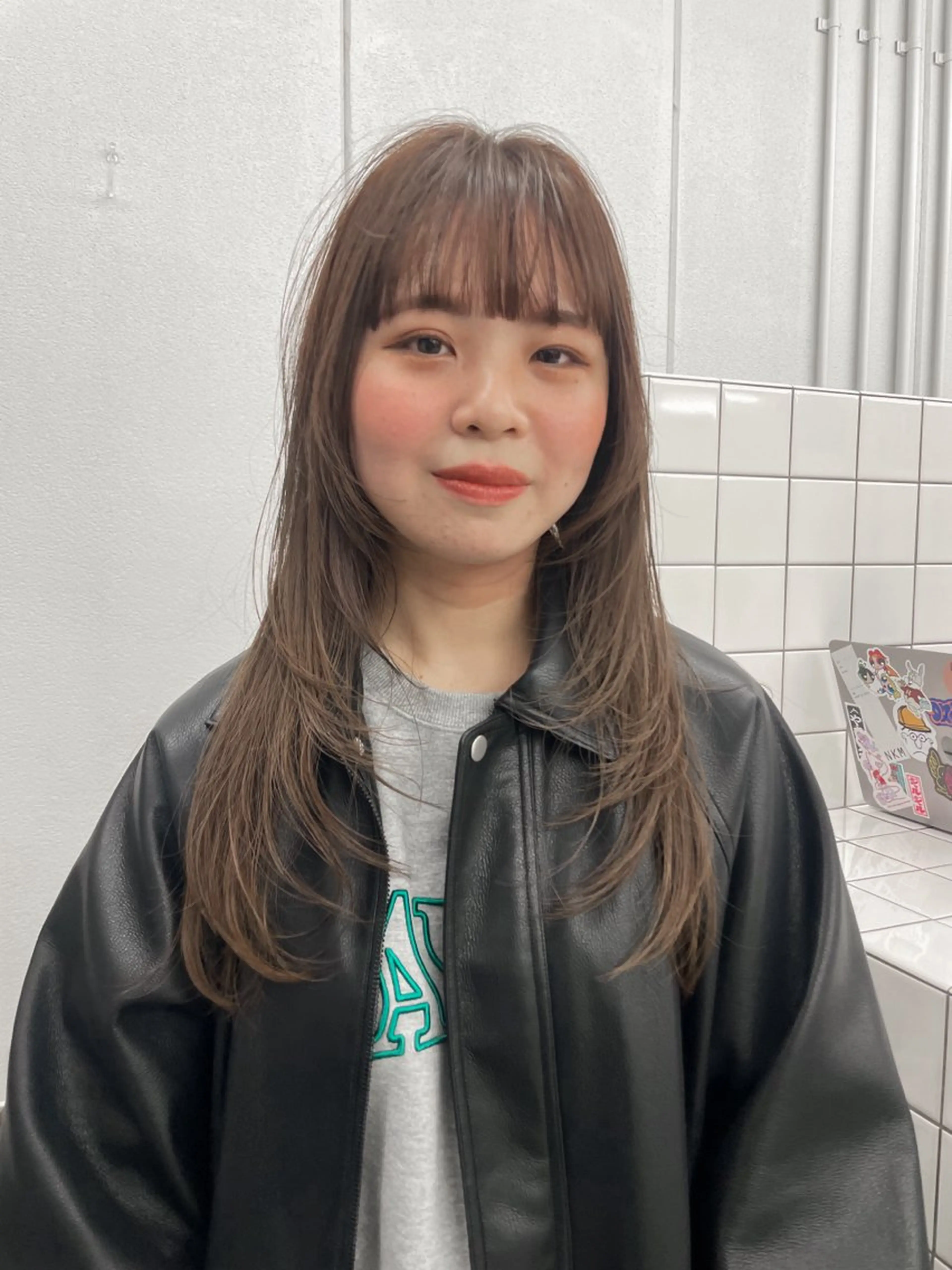 ロング カラー カット ヘアカラー 関 京磨のヘアスタイル