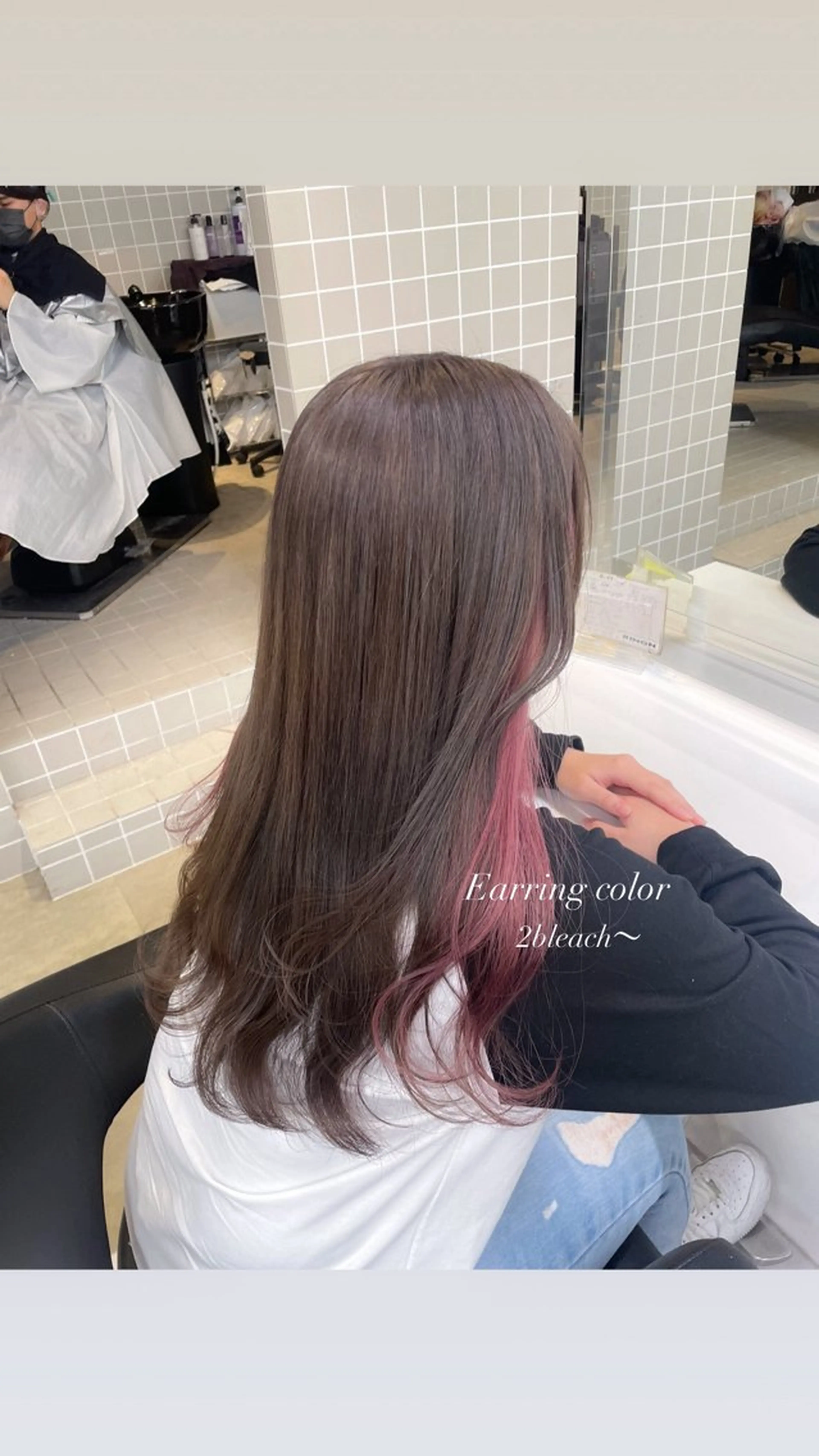 ロング カラー インナーカラー ピンクカラー 表参道ハッシュカット レイヤー/リノンのヘアスタイル