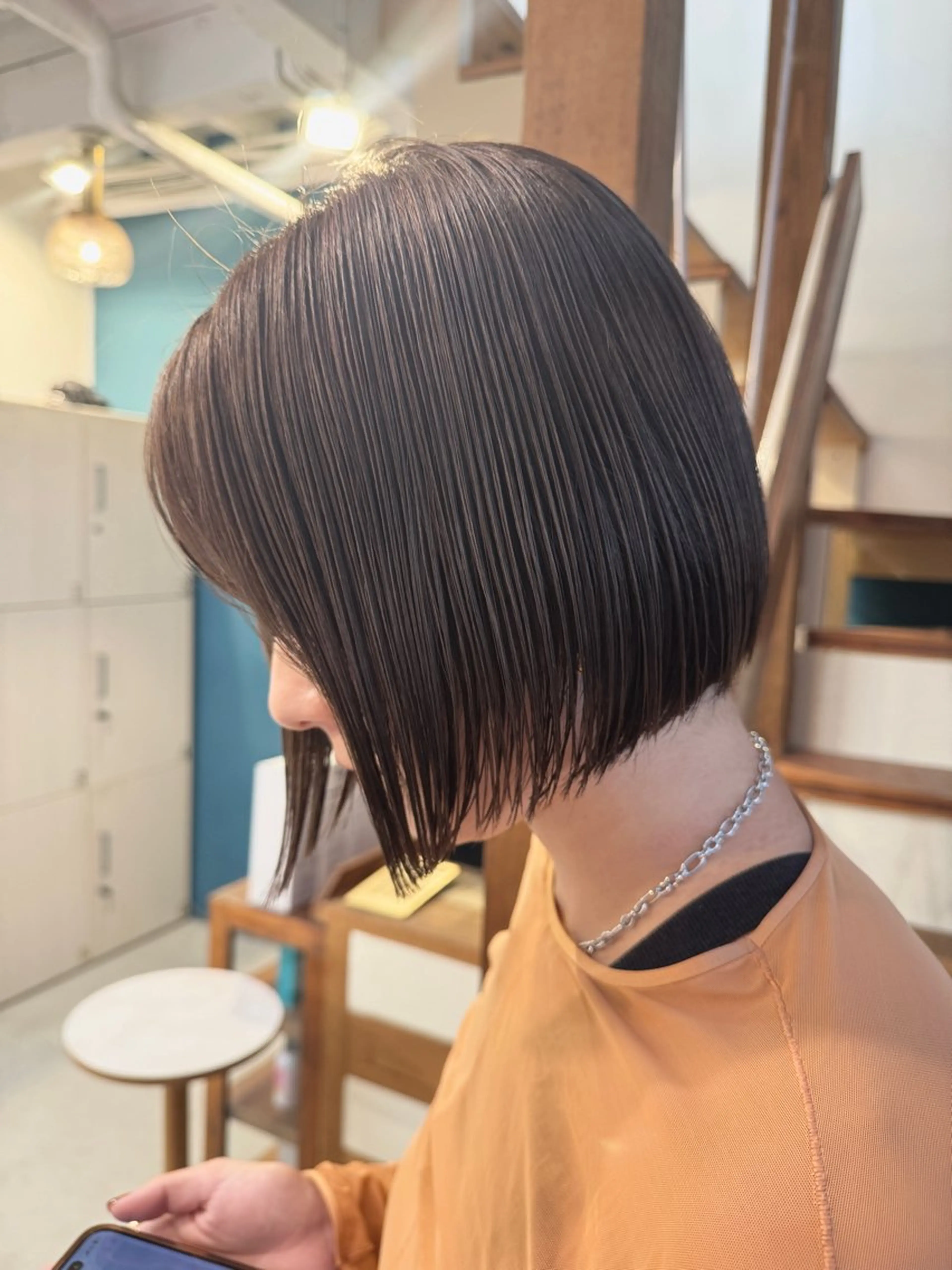 ミディアム カラー カット ヘアカラー トリートメント 透明感カラー/ハイト ーン/メイク/umiのヘアスタイル