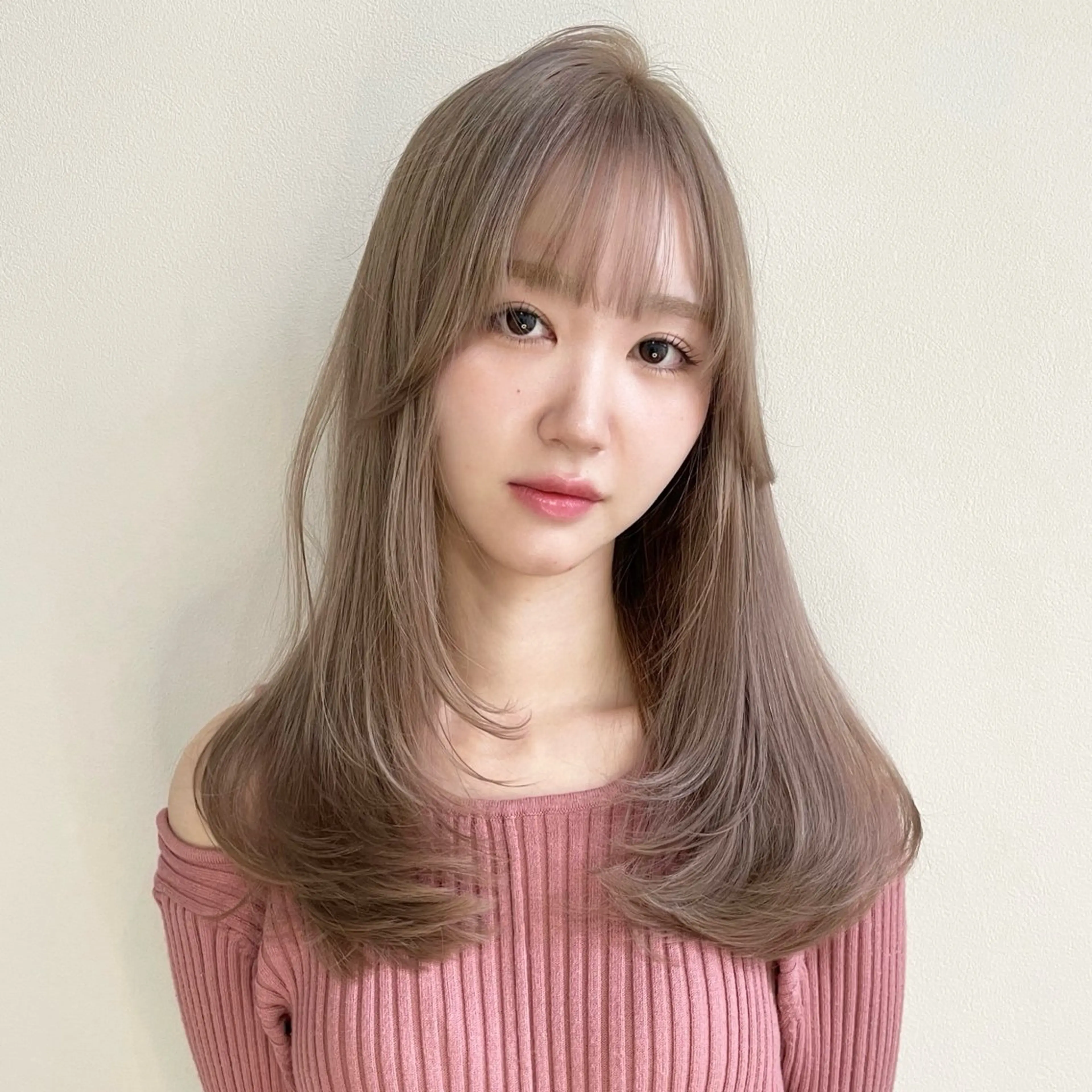 セミロング カラー カット ヘアカラー risako🇰🇷 韓国ヘア/レイヤーのヘアスタイル