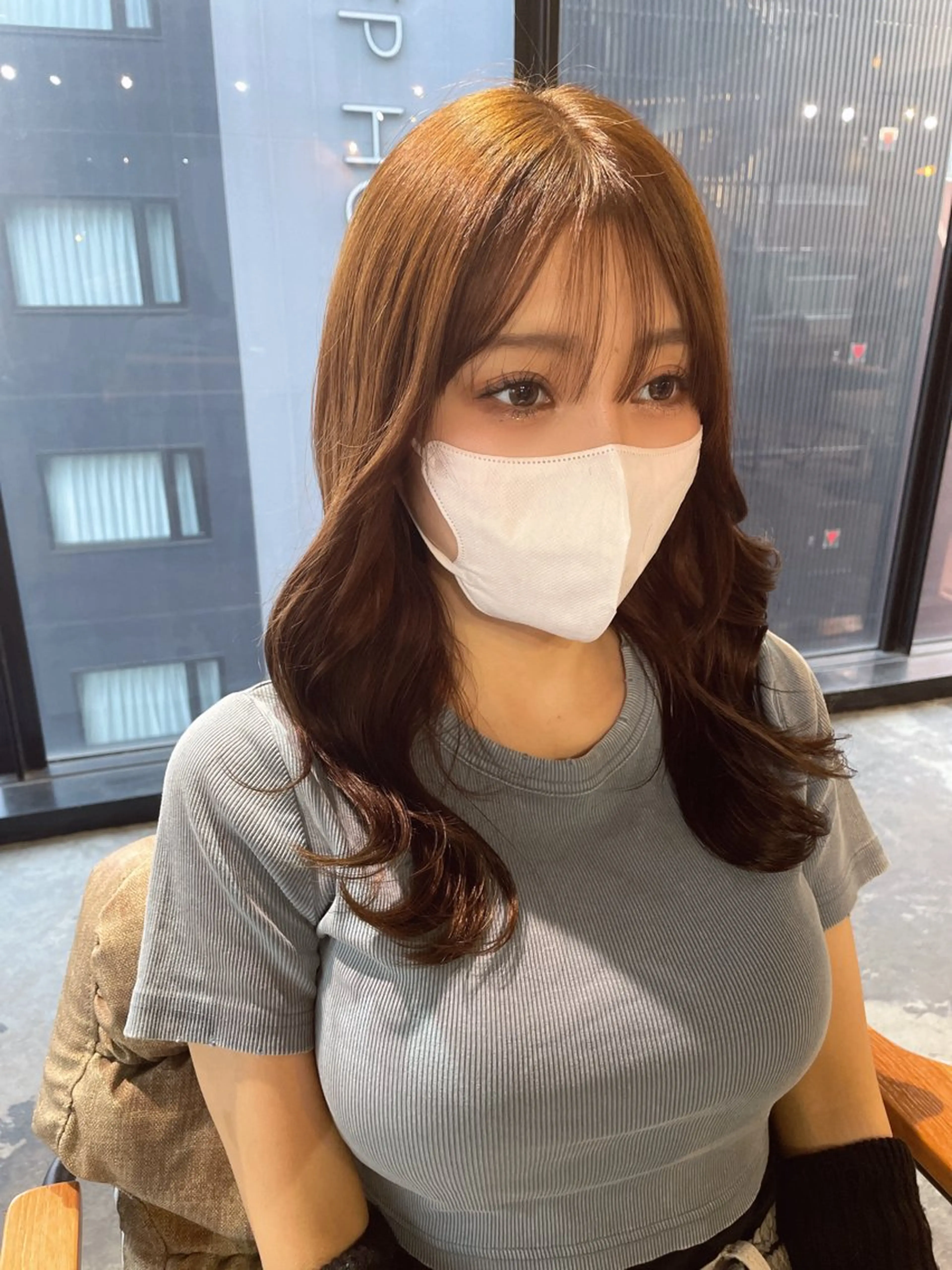 カラー La fith hair ray 札幌店所属・顔まわり/W カラー/リョウのヘアスタイル