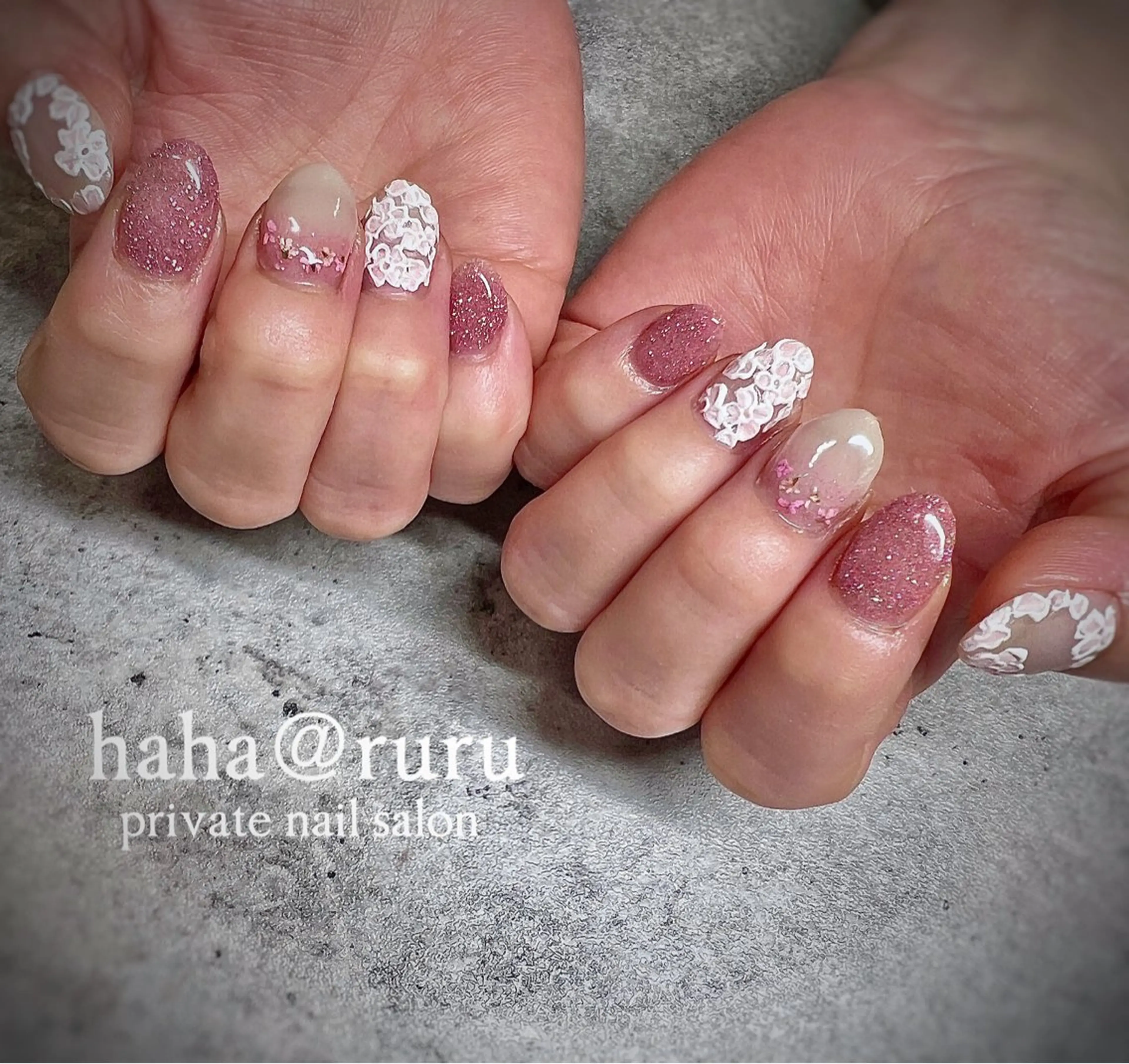 ネイル 持ち込み haha@ ruruのネイルデザイン